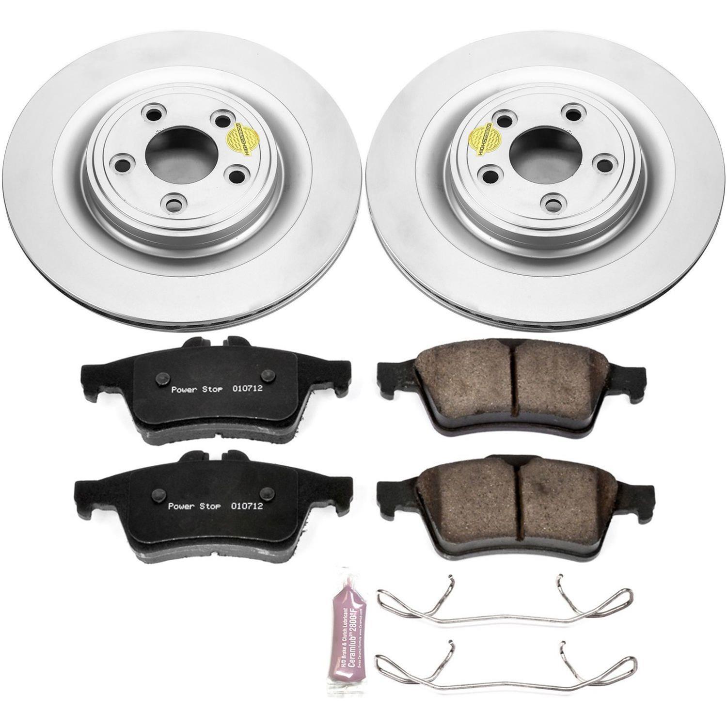 Power Stop 07-08 Jaguar S-Type Front & Rear Z23 Evolution Sport Coated Brake Kit (1x psbCRK5638, 1x psbCRK4612) thumbnail 4
