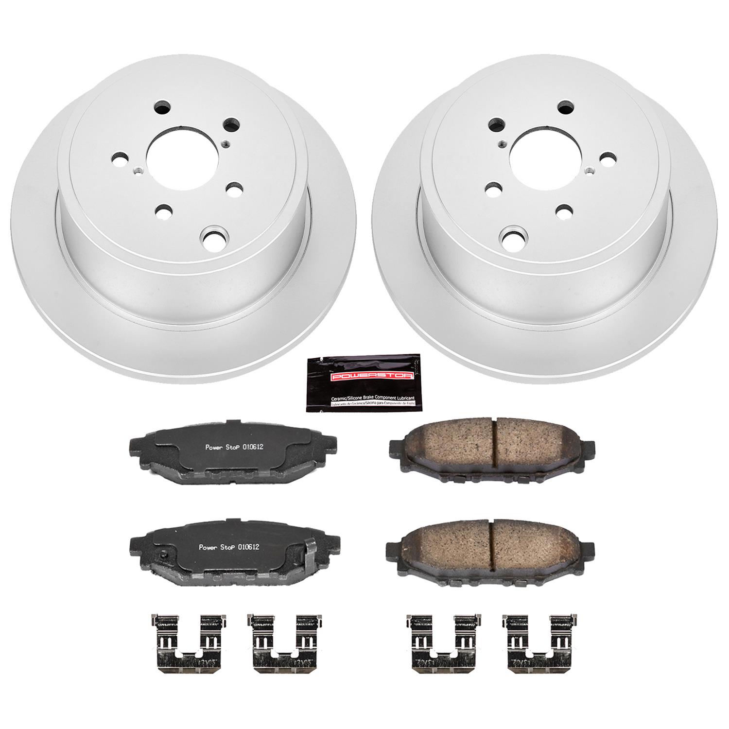Power Stop 09-10 Subaru Forester Front & Rear Z17 Evolution Geomet Coated Brake Kit (1x psbCRK4631, 1x psbCRK3038) thumbnail 8