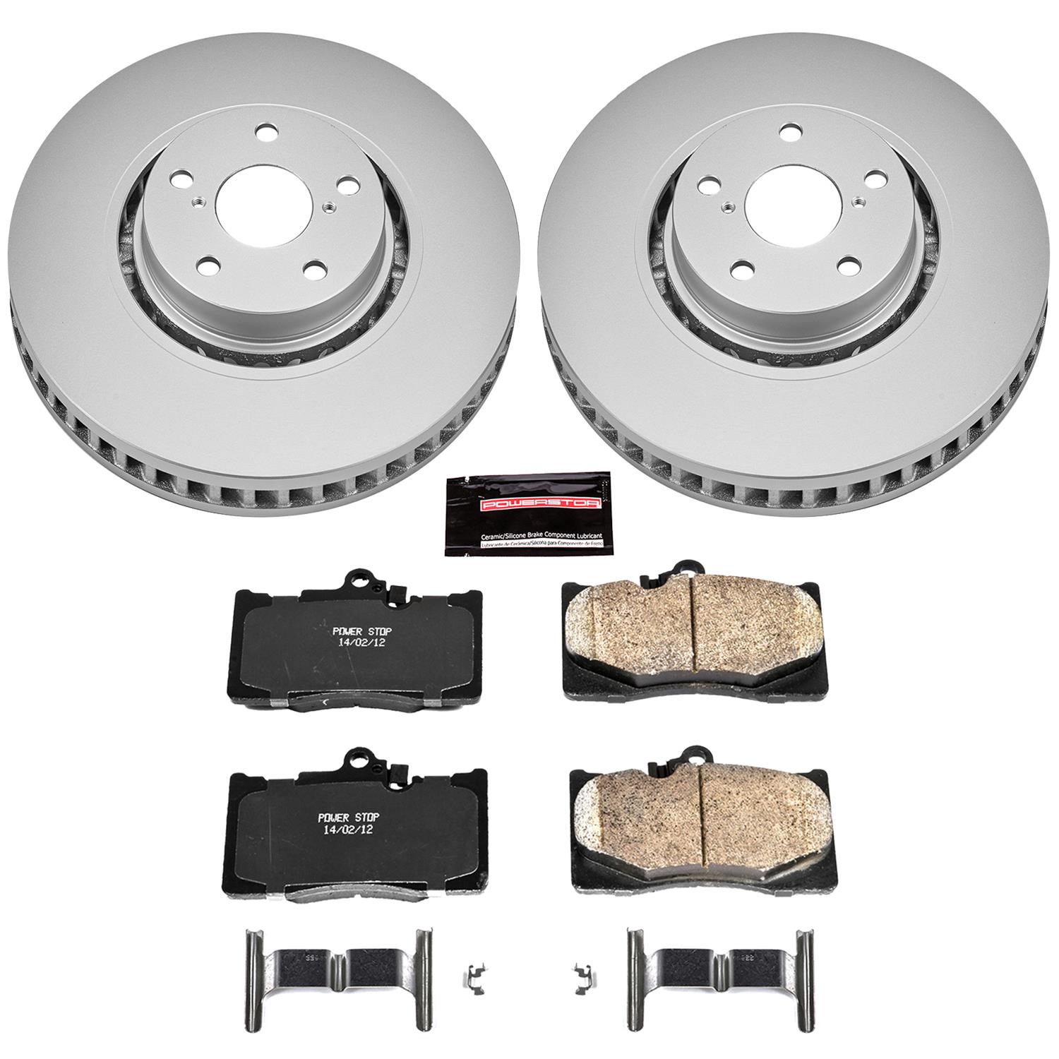 Power Stop 07-11 Lexus GS350 Front & Rear Z17 Evolution Geomet Coated Brake Kit (1x psbCRK4634, 1x psbCRK2977) thumbnail 5