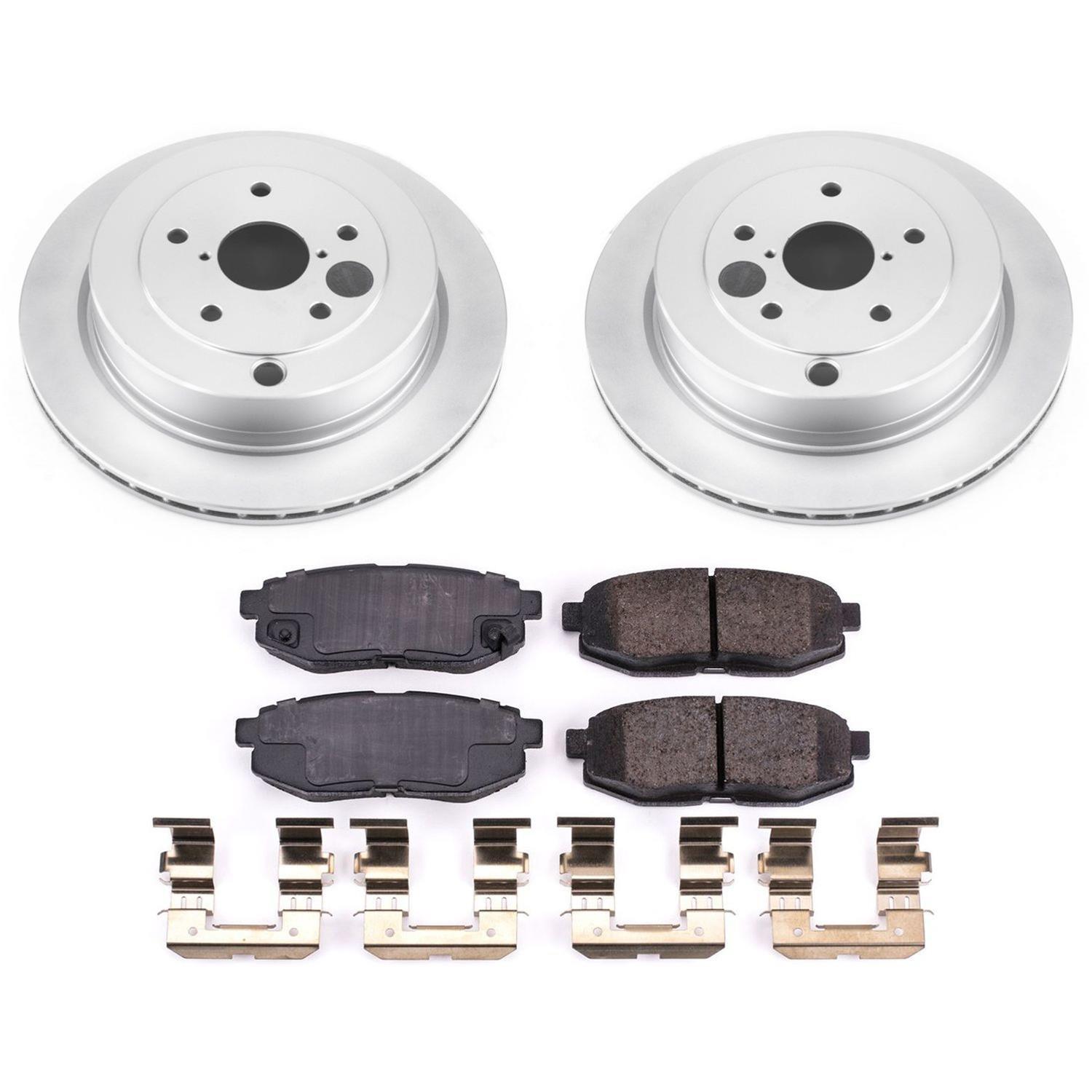 Power Stop 06-07 Subaru B9 Tribeca Front & Rear Z17 Evolution Geomet Coated Brake Kit (1x psbCRK4645, 1x psbCRK4603) thumbnail 4