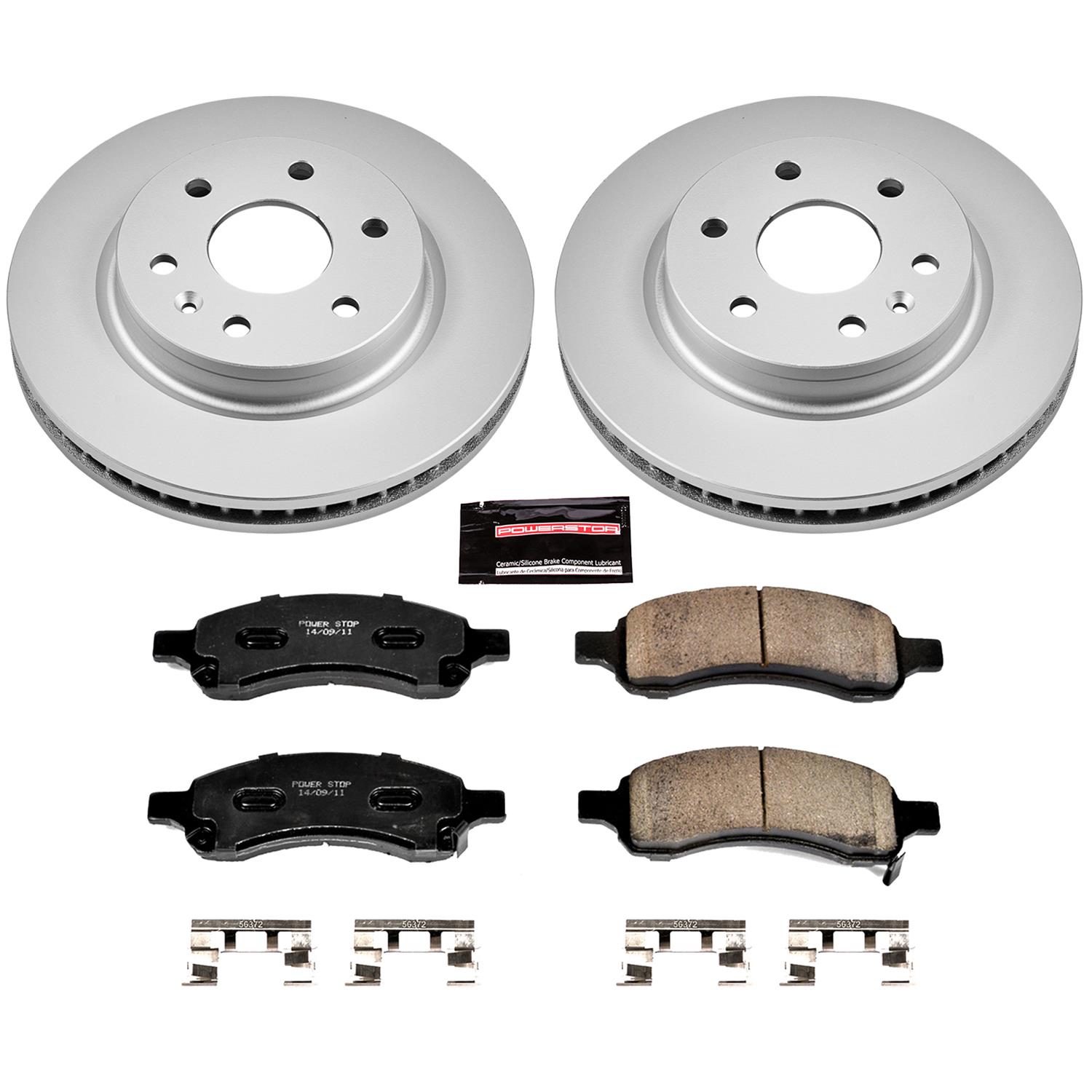 Power Stop 08-17 Buick Enclave Front & Rear Z17 Evolution Geomet Coated Brake Kit (1x psbCRK4657, 1x psbCRK5262) thumbnail 6