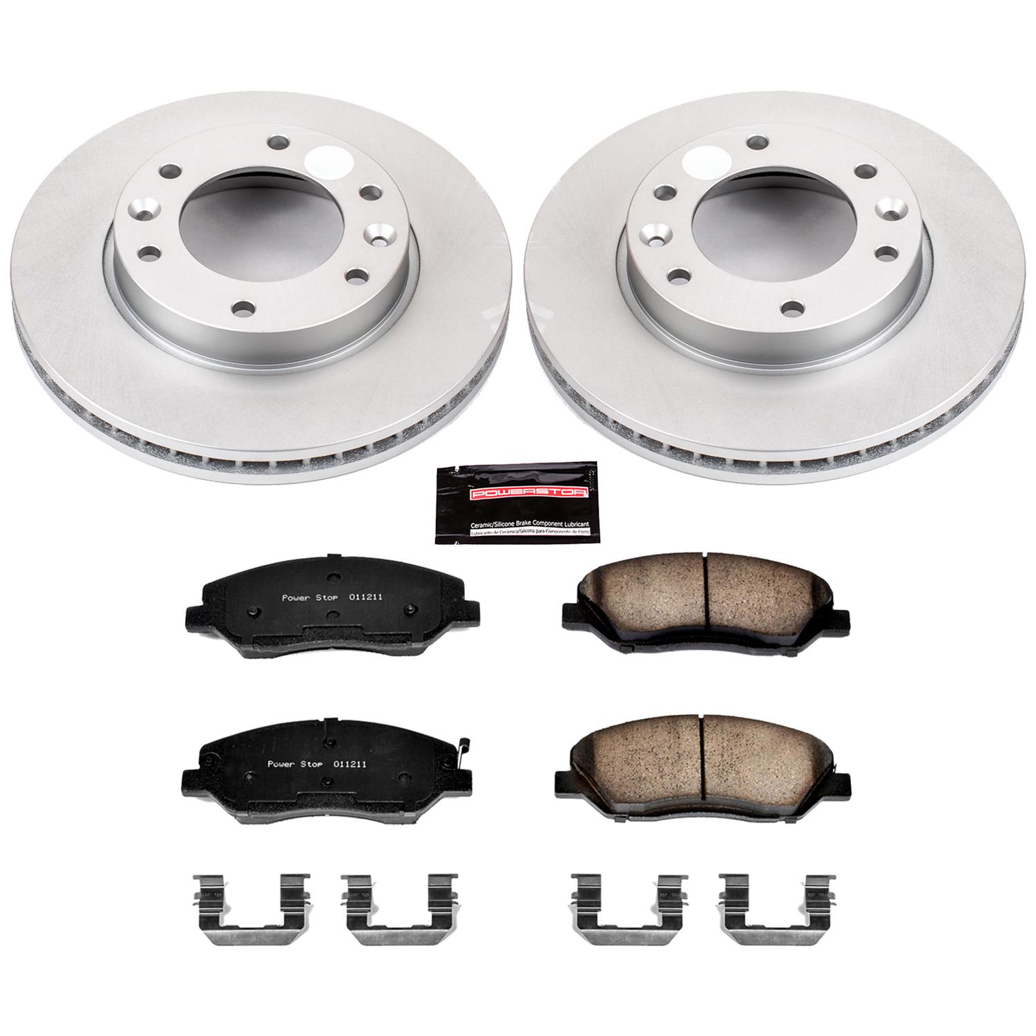 Power Stop 2007 Hyundai Entourage Front & Rear Z17 Evolution Geomet Coated Brake Kit (1x psbCRK4664, 1x psbCRK5907) thumbnail 6
