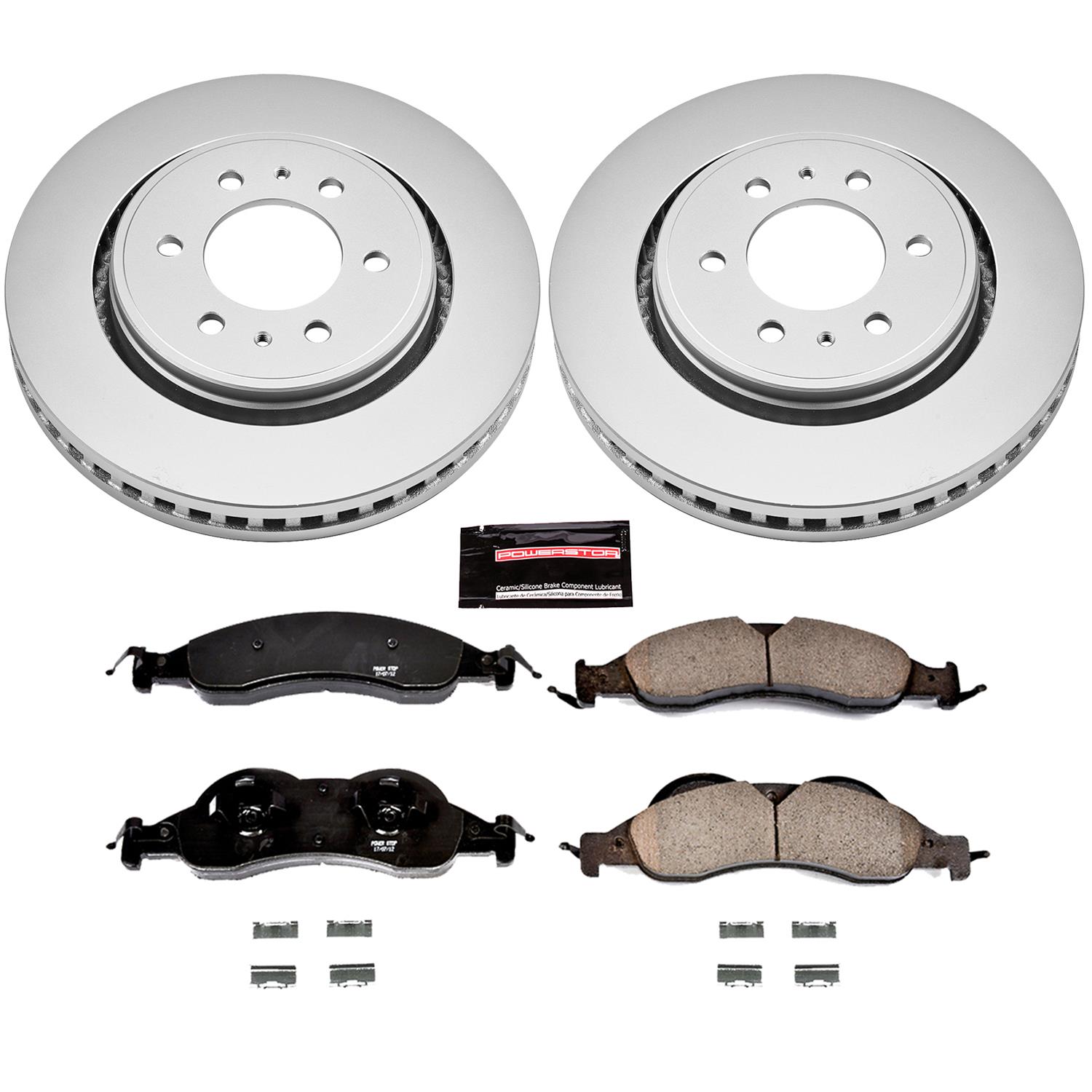 Power Stop 07-09 Ford Expedition Front & Rear Z17 Evolution Geomet Coated Brake Kit (1x psbCRK4683, 1x psbCRK4682) thumbnail 6