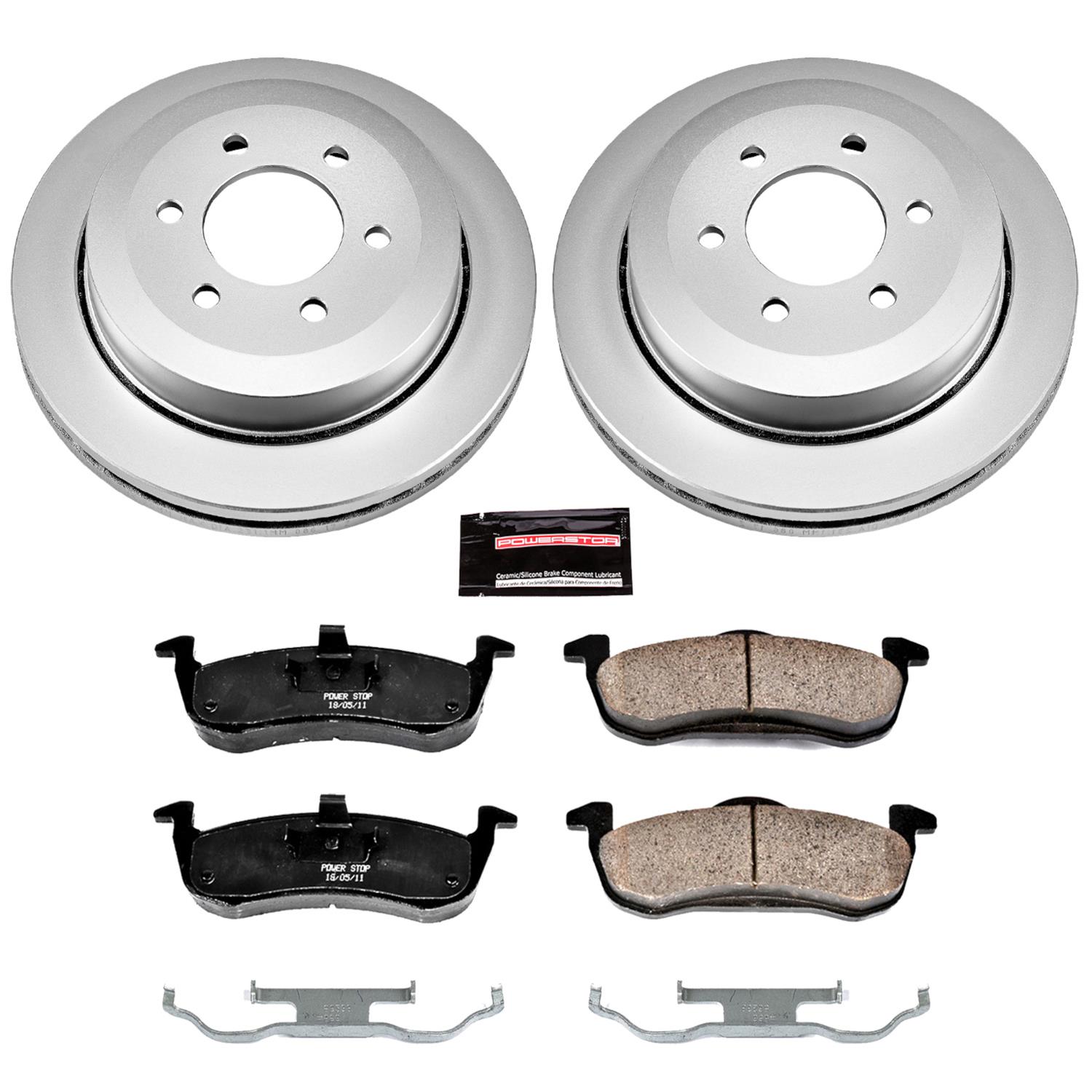 Power Stop 10-17 Ford Expedition Front & Rear Z17 Evolution Geomet Coated Brake Kit (1x psbCRK4683, 1x psbCRK3167) thumbnail 4