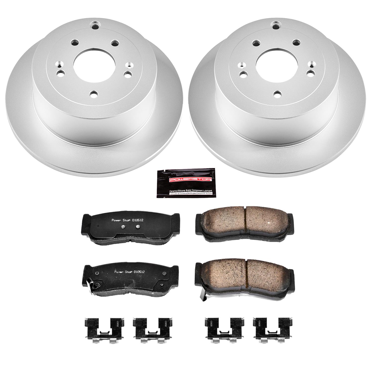 Power Stop 07-09 Hyundai Santa Fe Front & Rear Z17 Evolution Geomet Coated Brake Kit (1x psbCRK4665, 1x psbCRK4694) thumbnail 7