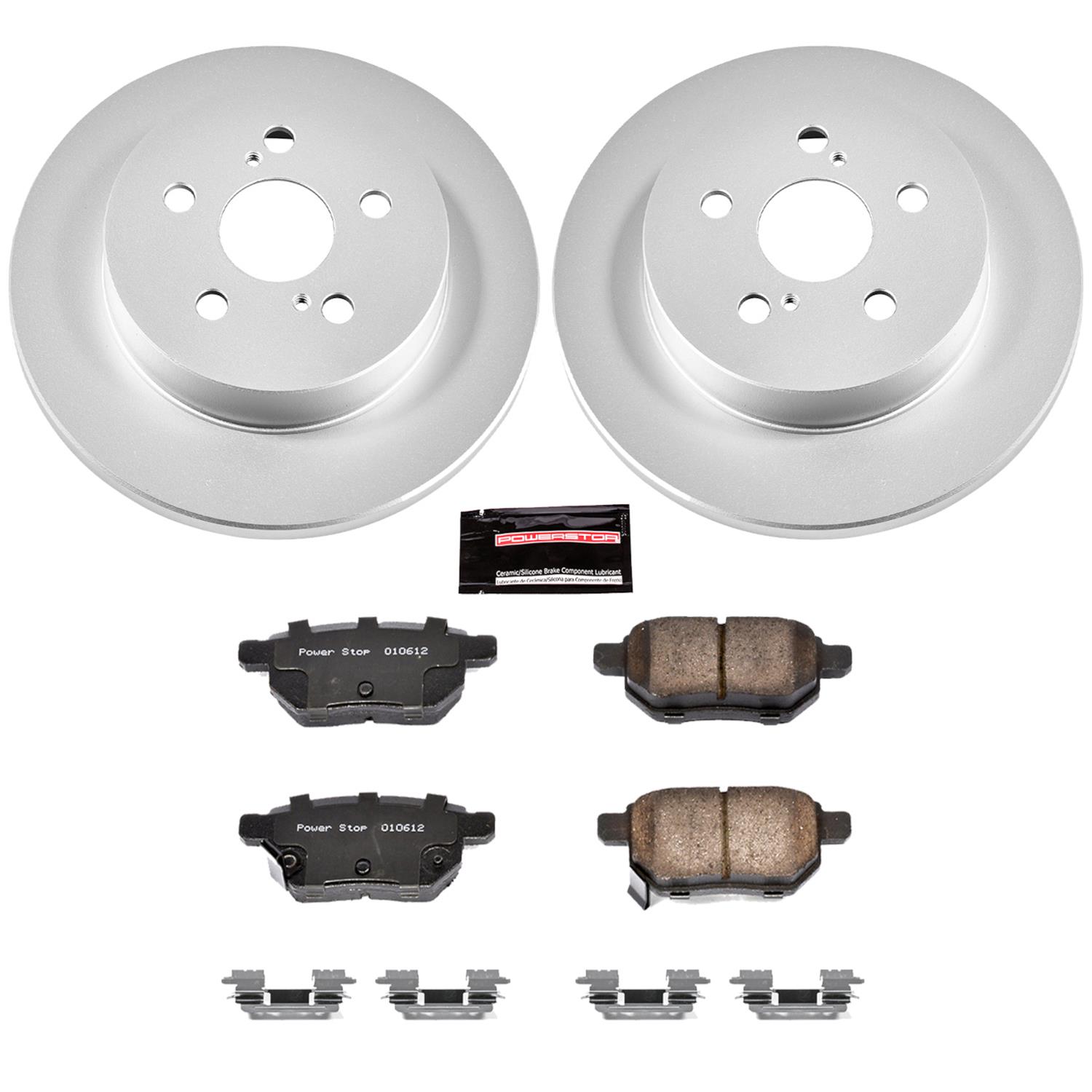 Power Stop 2018 Toyota Prius Prime Front & Rear Z17 Evolution Geomet Coated Brake Kit (1x psbCRK7701, 1x psbCRK4736) thumbnail 7