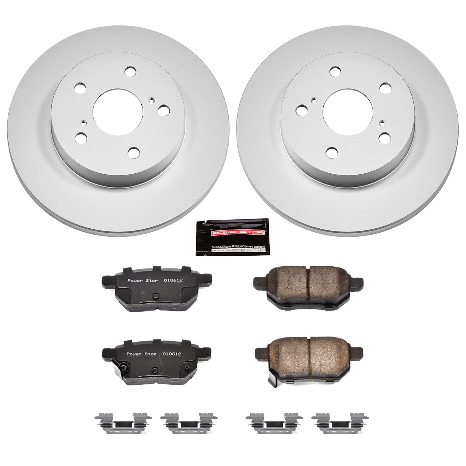 Power Stop 09-10 Pontiac Vibe Front & Rear Z17 Evolution Geomet Coated Brake Kit (1x psbCRK3054, 1x psbCRK4737) thumbnail 8