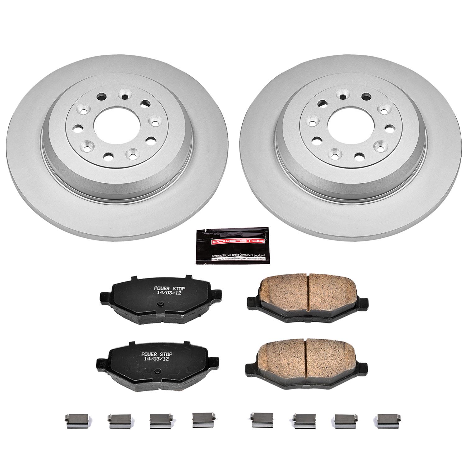 Power Stop 11-12 Ford Taurus Front & Rear Z17 Evolution Geomet Coated Brake Kit (1x psbCRK4744, 1x psbCRK5581) thumbnail 6