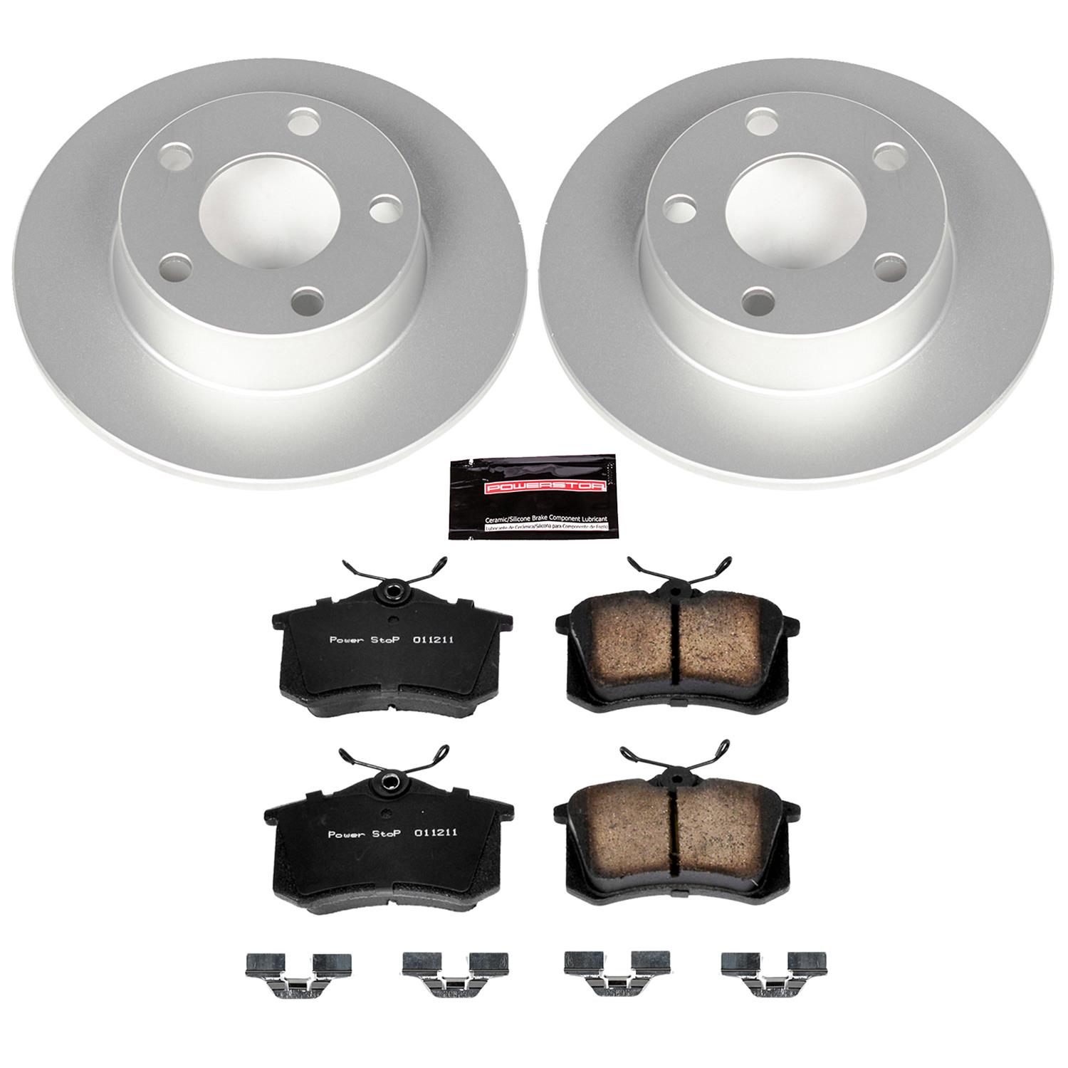 Power Stop 99-04 Audi A6 Quattro Front & Rear Z23 Evolution Sport Coated Brake Kit (1x psbCRK4845, 1x psbCRK636) thumbnail 5
