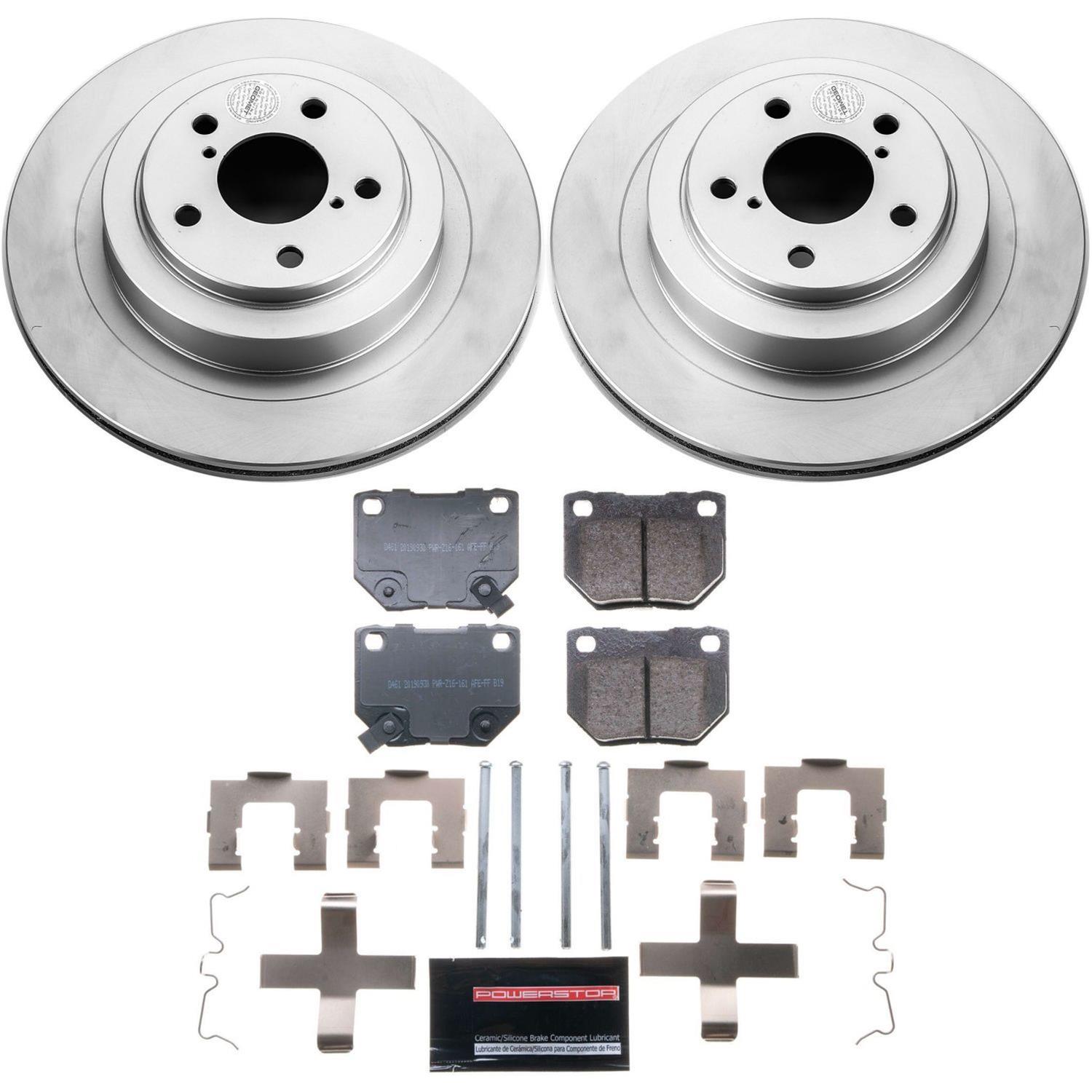 Power Stop 06-07 Subaru Impreza Front & Rear Z17 Evolution Geomet Coated Brake Kit (1x psbCRK4932, 1x psbCRK2367) thumbnail 5
