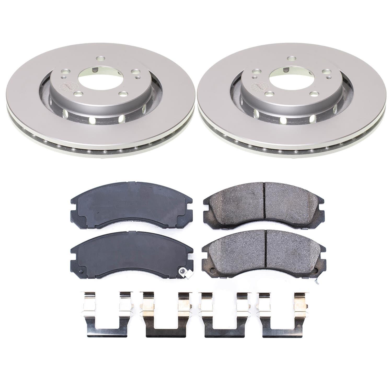 Power Stop 05-06 Mitsubishi Outlander Front Z17 Coated Brake Kit thumbnail 6