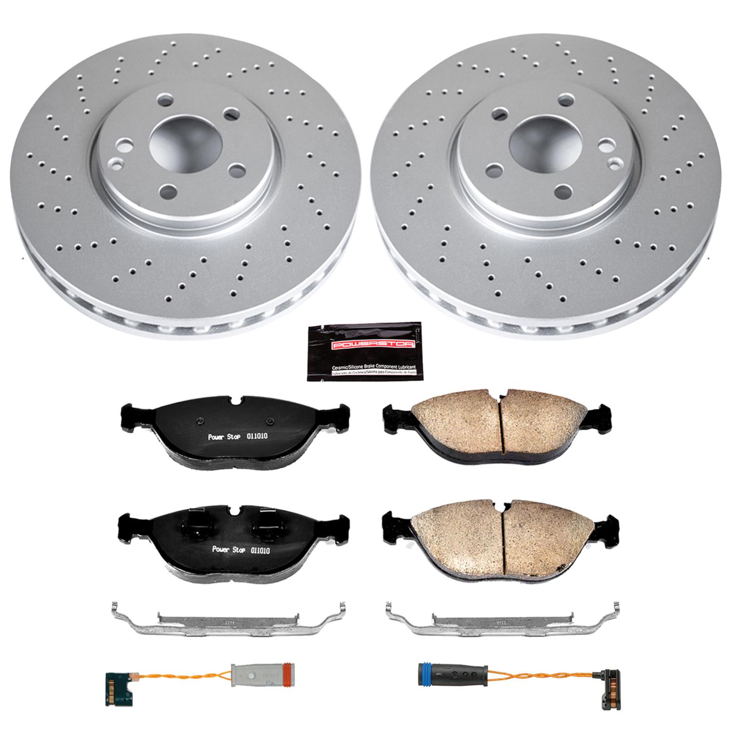 Power Stop 04-05 Mercedes-Benz E500 Front & Rear Z23 Evolution Sport Coated Brake Kit (1x psbCRK5118, 1x psbCRK5322) thumbnail 5