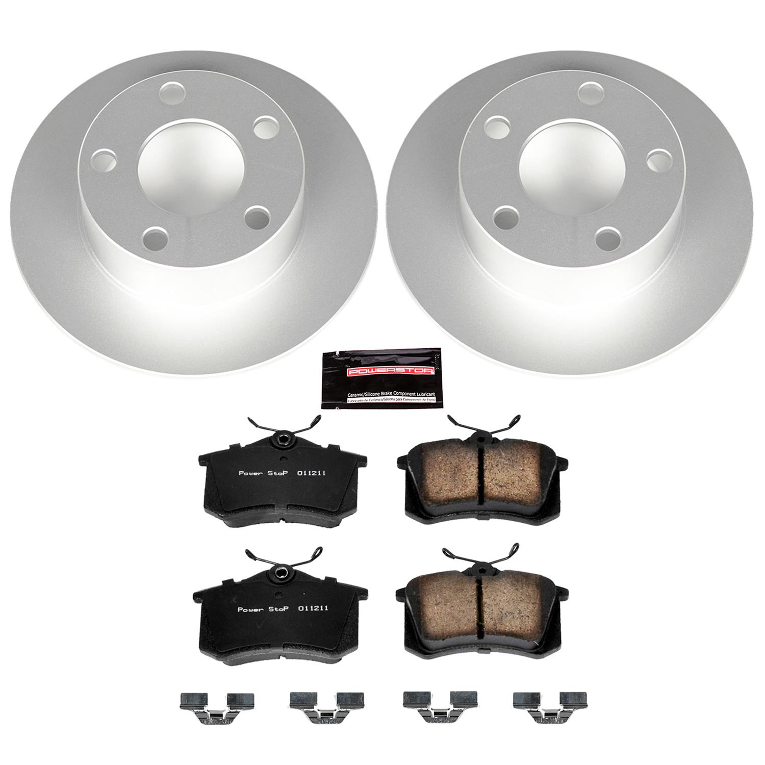 Power Stop 98-01 Audi A6 Front & Rear Z23 Evolution Sport Coated Brake Kit (1x psbCRK528, 1x psbCRK515) thumbnail 7