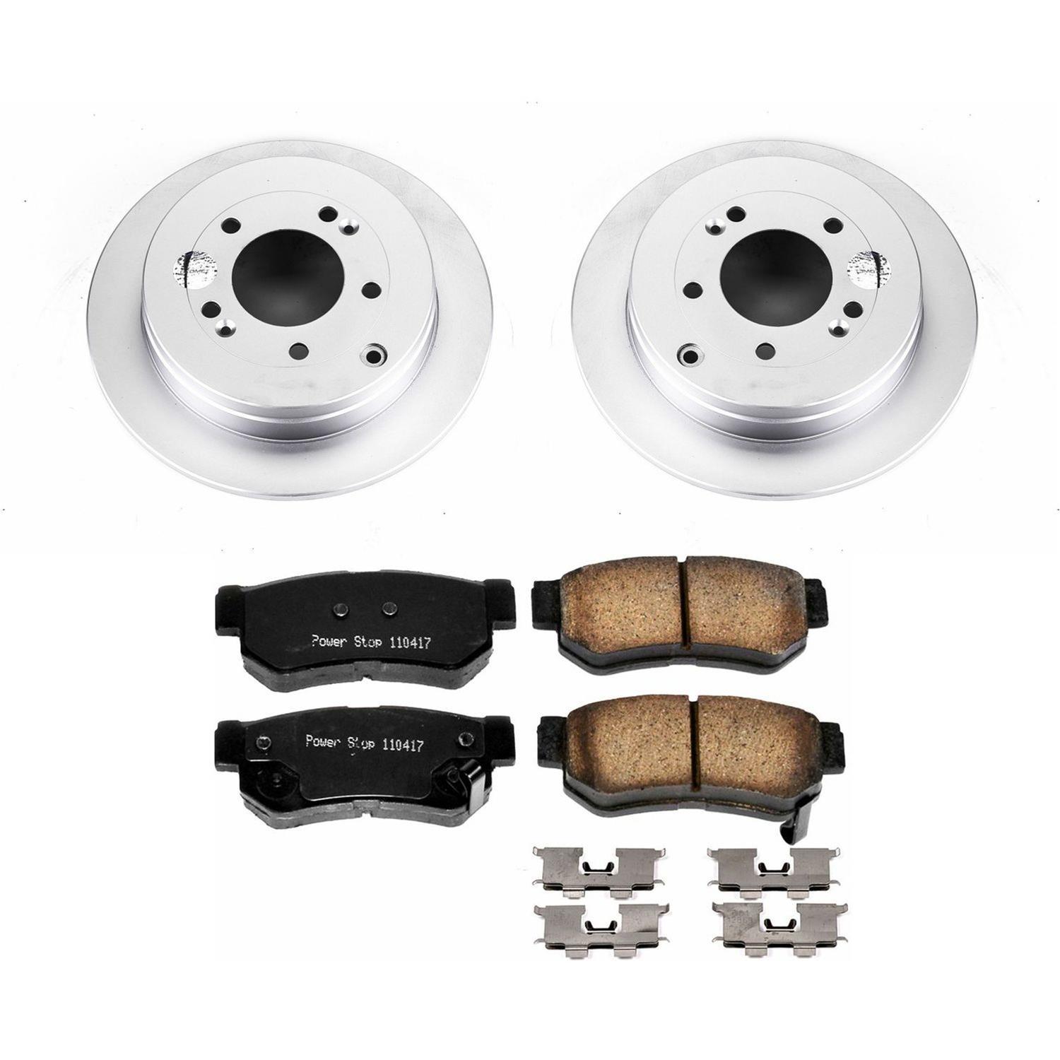 Power Stop 06-09 Hyundai Azera Front & Rear Z17 Evolution Geomet Coated Brake Kit (1x psbCRK5209, 1x psbCRK4646) thumbnail 8