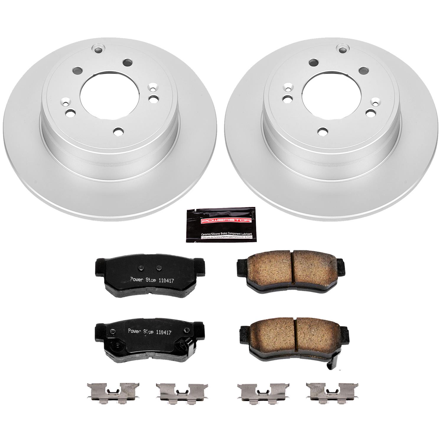Power Stop 06-08 Hyundai Sonata Front & Rear Z17 Evolution Geomet Coated Brake Kit (1x psbCRK4647, 1x psbCRK5211) thumbnail 8
