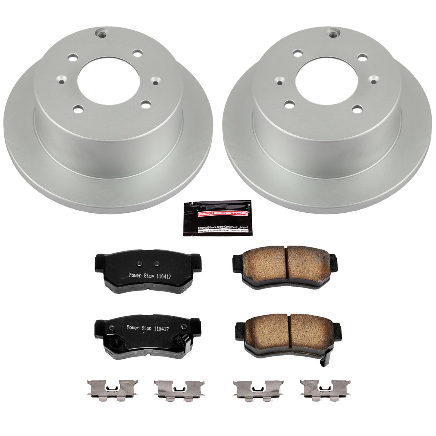 Power Stop 03-05 Hyundai Sonata Front & Rear Z17 Evolution Geomet Coated Brake Kit (1x psbCRK5212, 1x psbCRK5290) thumbnail 8
