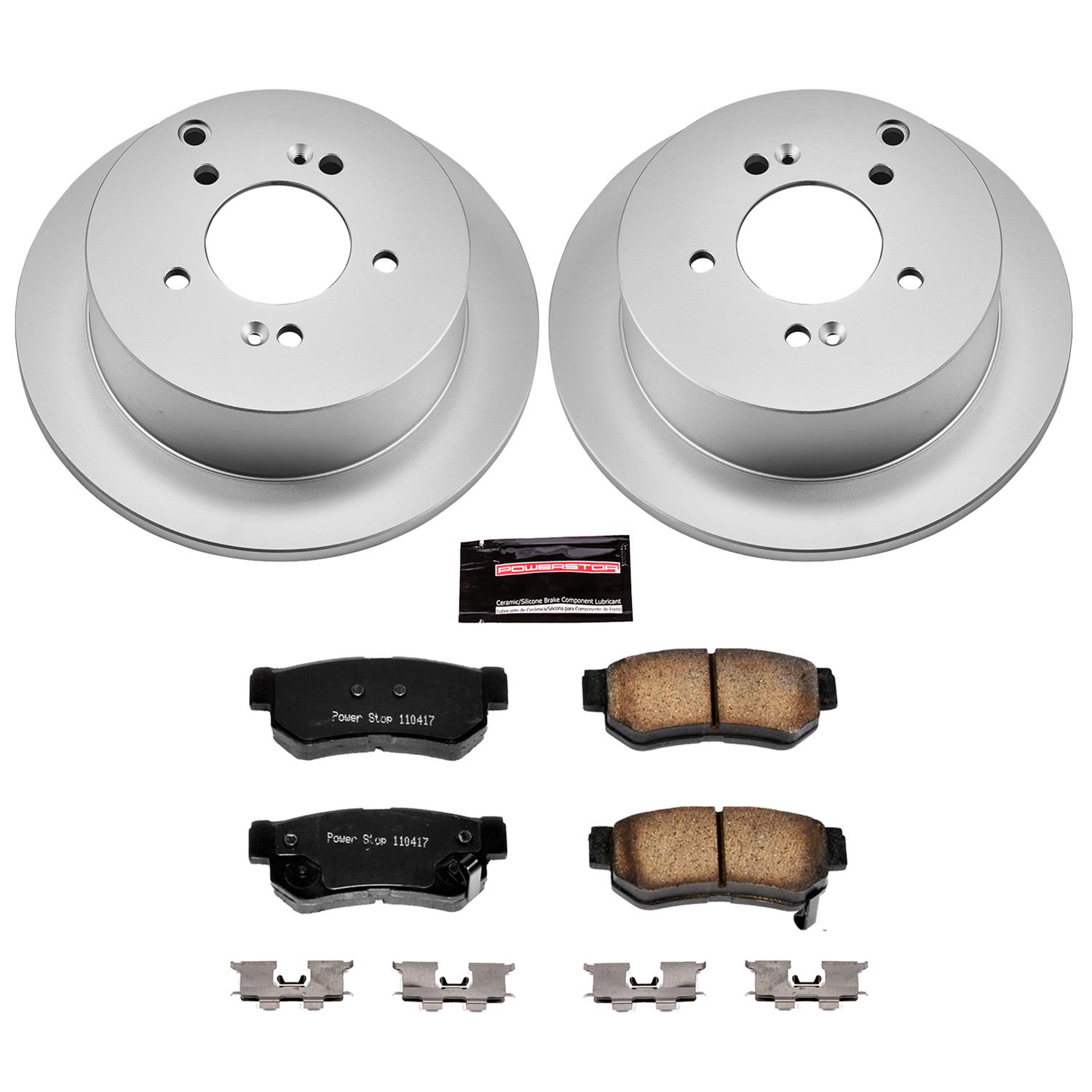 Power Stop 05-09 Hyundai Tucson Front & Rear Z17 Evolution Geomet Coated Brake Kit (1x psbCRK165, 1x psbCRK5213) thumbnail 8