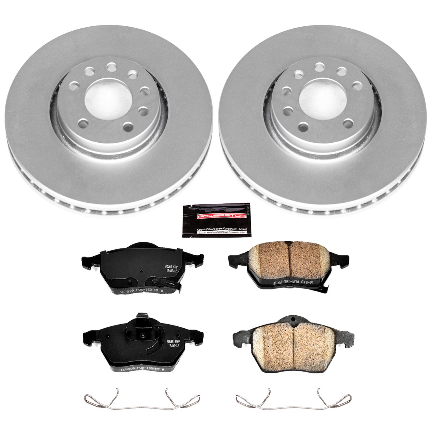 Power Stop 00-01 Saab 9-5 Front & Rear Z23 Evolution Sport Coated Brake Kit (1x psbCRK5218, 1x psbCRK3080) thumbnail 5