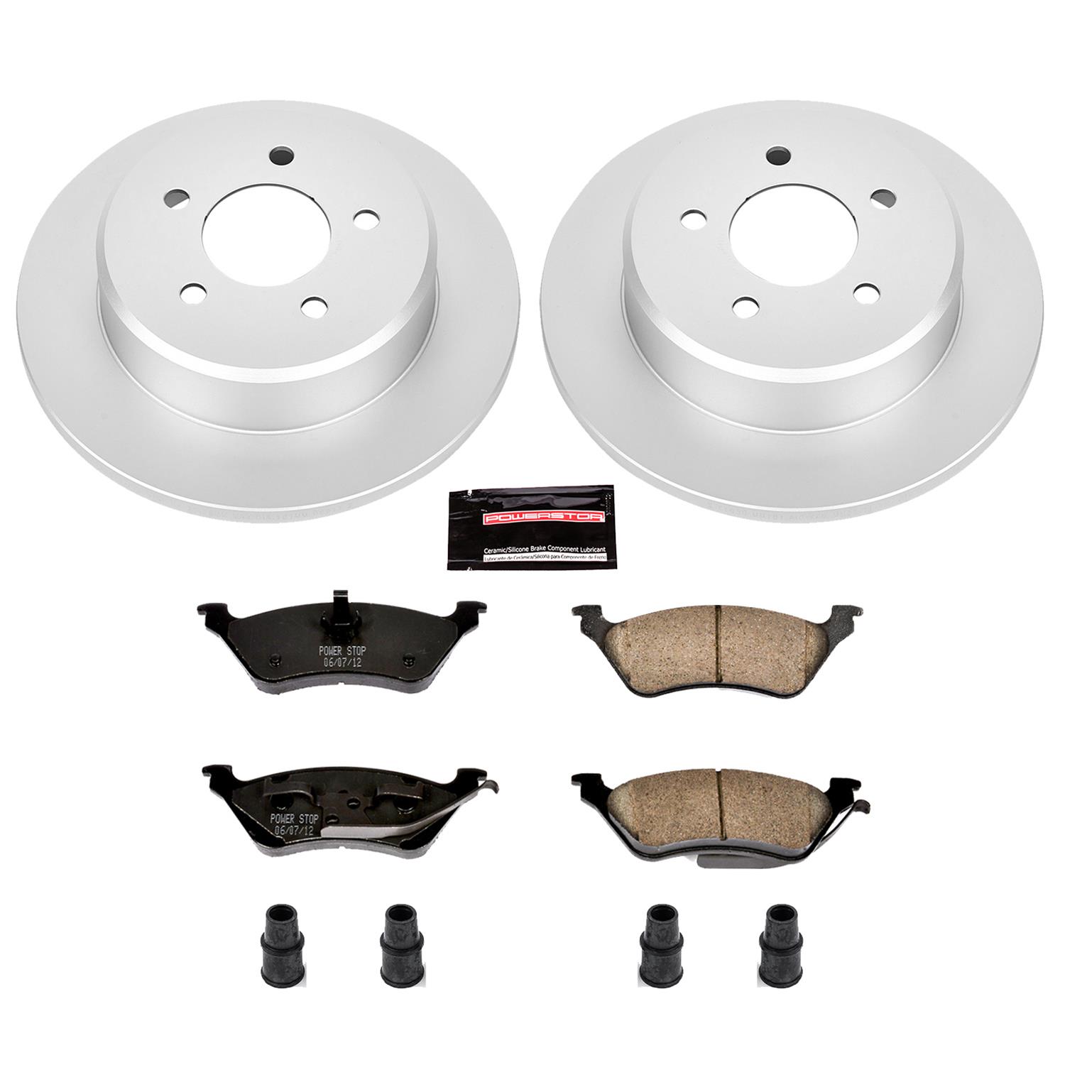 Power Stop 01-07 Chrysler Town & Country Front & Rear Z17 Evolution Geomet Coated Brake Kit (1x psbCRK5248, 1x psbCRK5247) thumbnail 8