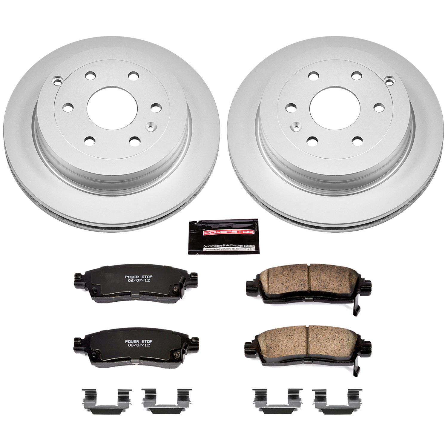 Power Stop 08-17 Buick Enclave Front & Rear Z17 Evolution Geomet Coated Brake Kit (1x psbCRK4657, 1x psbCRK5262) thumbnail 5