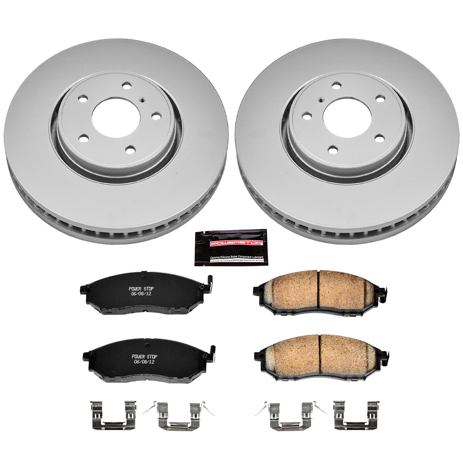 Power Stop 2014 Infiniti QX70 Front & Rear Z17 Coated Brake Kit (1x psbCRK8021, 1x psbCRK5264) thumbnail 4