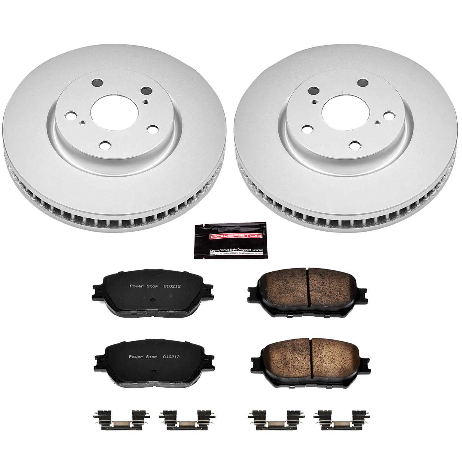 Power Stop 09-13 Lexus IS250 Front & Rear Z17 Evolution Geomet Coated Brake Kit (1x psbCRK5272, 1x psbCRK195) thumbnail 5