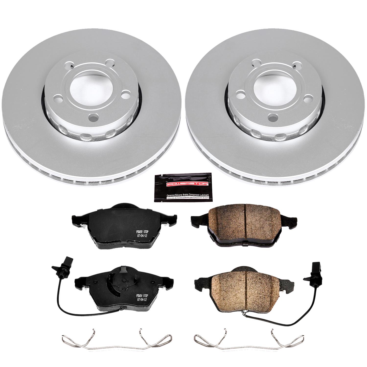 Power Stop 98-01 Audi A6 Front & Rear Z23 Evolution Sport Coated Brake Kit (1x psbCRK528, 1x psbCRK515) thumbnail 5