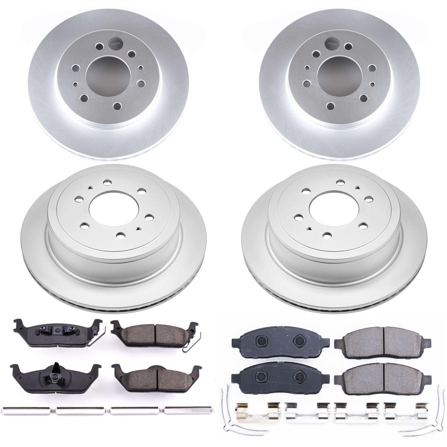 Power Stop 2009 Ford F-150 Front & Rear Z17 Evolution Geomet Coated Brake Kit (1x psbCRK5336, 1x psbCRK1950) thumbnail 4