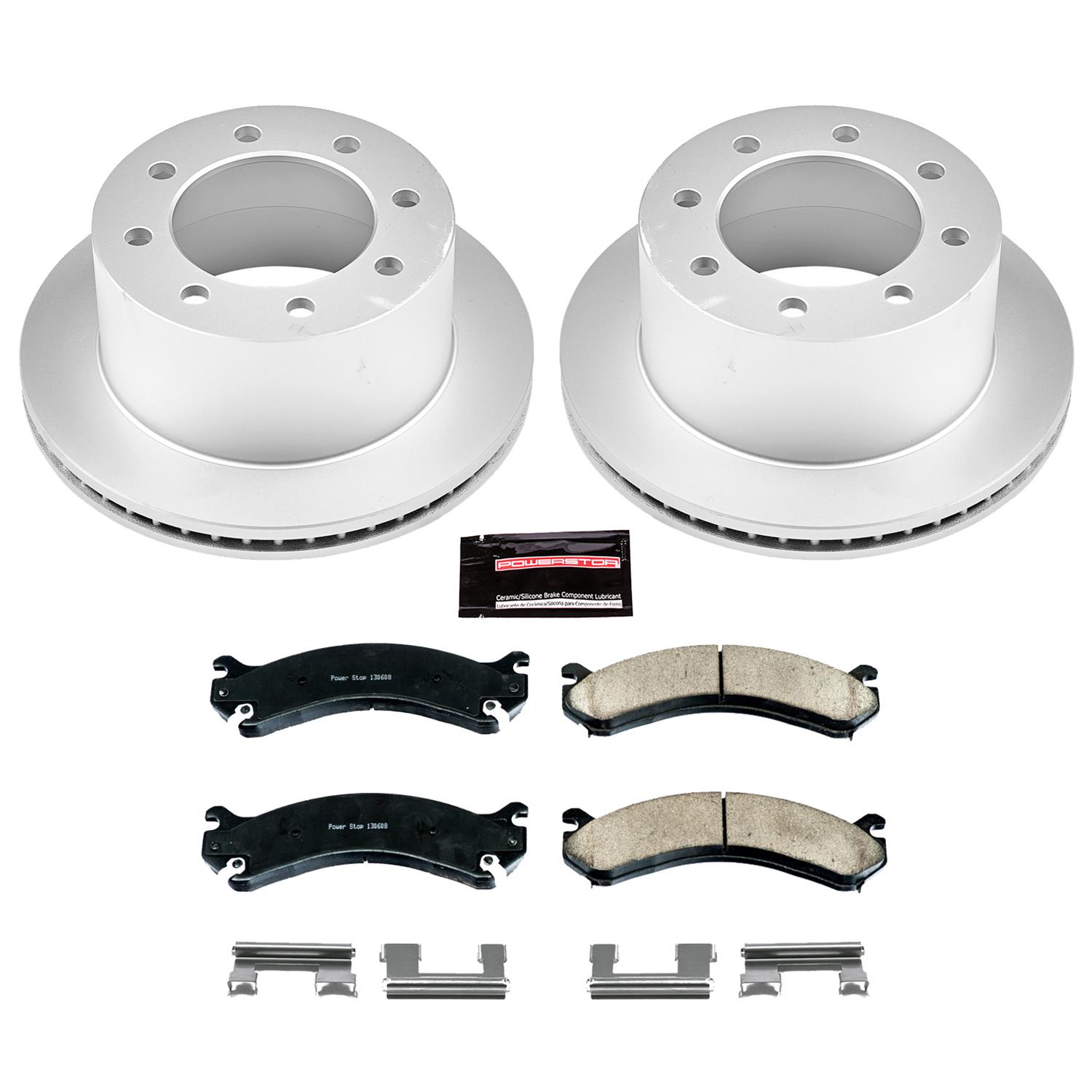 Power Stop 01-06 Chevrolet Silverado 3500 Front & Rear Z17 Evolution Geomet Coated Brake Kit (1x psbCRK5337, 1x psbCRK2071) thumbnail 8