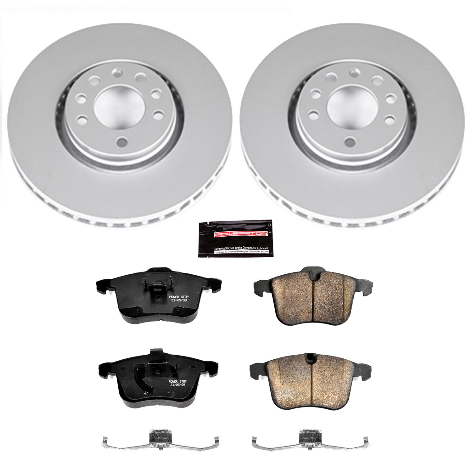 Power Stop 06-11 Saab 9-3 Front & Rear Z23 Evolution Sport Coated Brake Kit (1x psbCRK5349, 1x psbCRK983) thumbnail 6