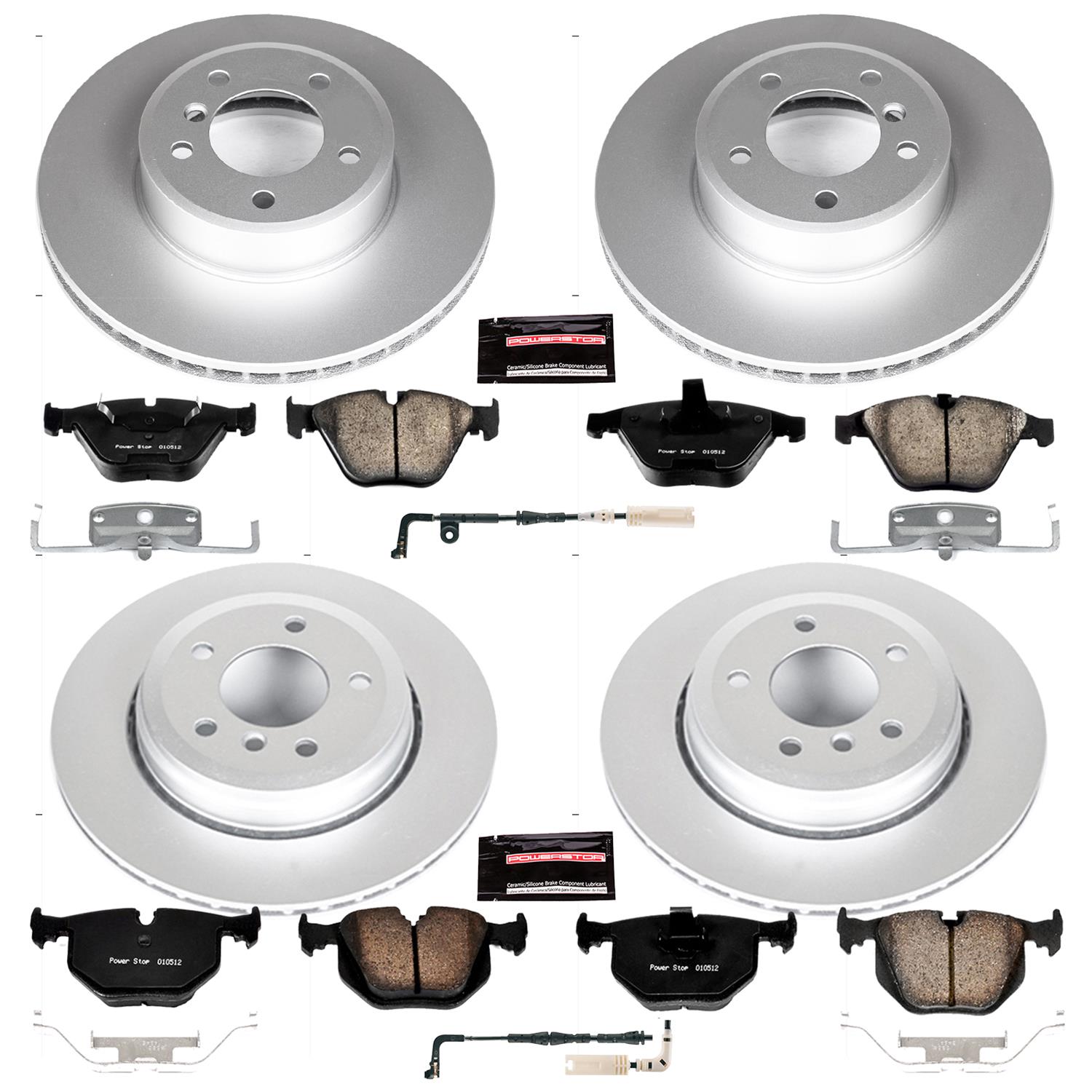 Power Stop 04-06 BMW 525i Front & Rear Z23 Evolution Sport Coated Brake Kit (1x psbCRK5361, 1x psbCRK2110) thumbnail 4