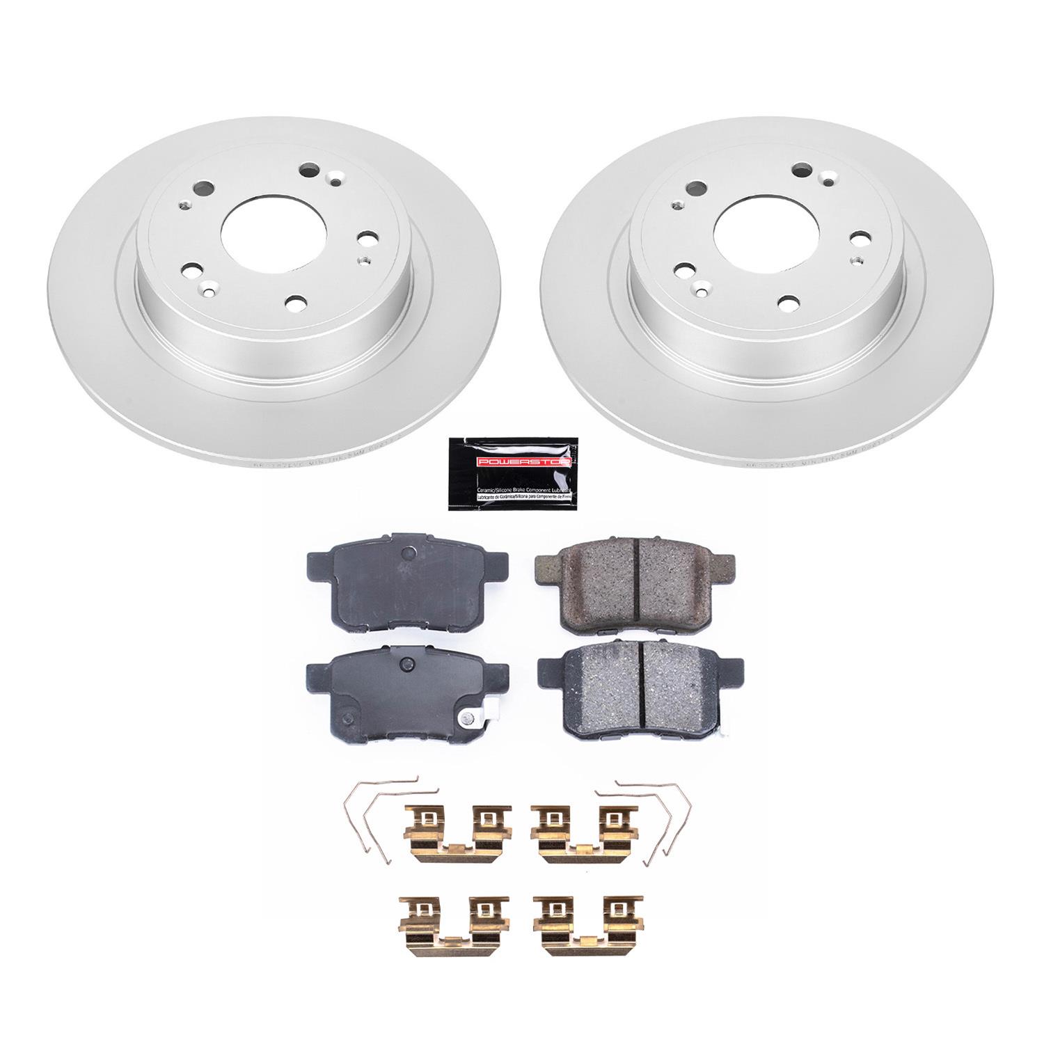 Power Stop 11-14 Acura TSX Front & Rear Z17 Evolution Geomet Coated Brake Kit (1x psbCRK5368, 1x psbCRK5392) thumbnail 8