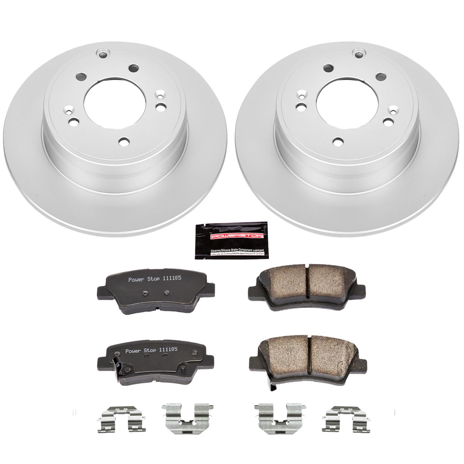 Power Stop 12-17 Hyundai Azera Front & Rear Z17 Evolution Geomet Coated Brake Kit (1x psbCRK5381, 1x psbCRK6764) thumbnail 8