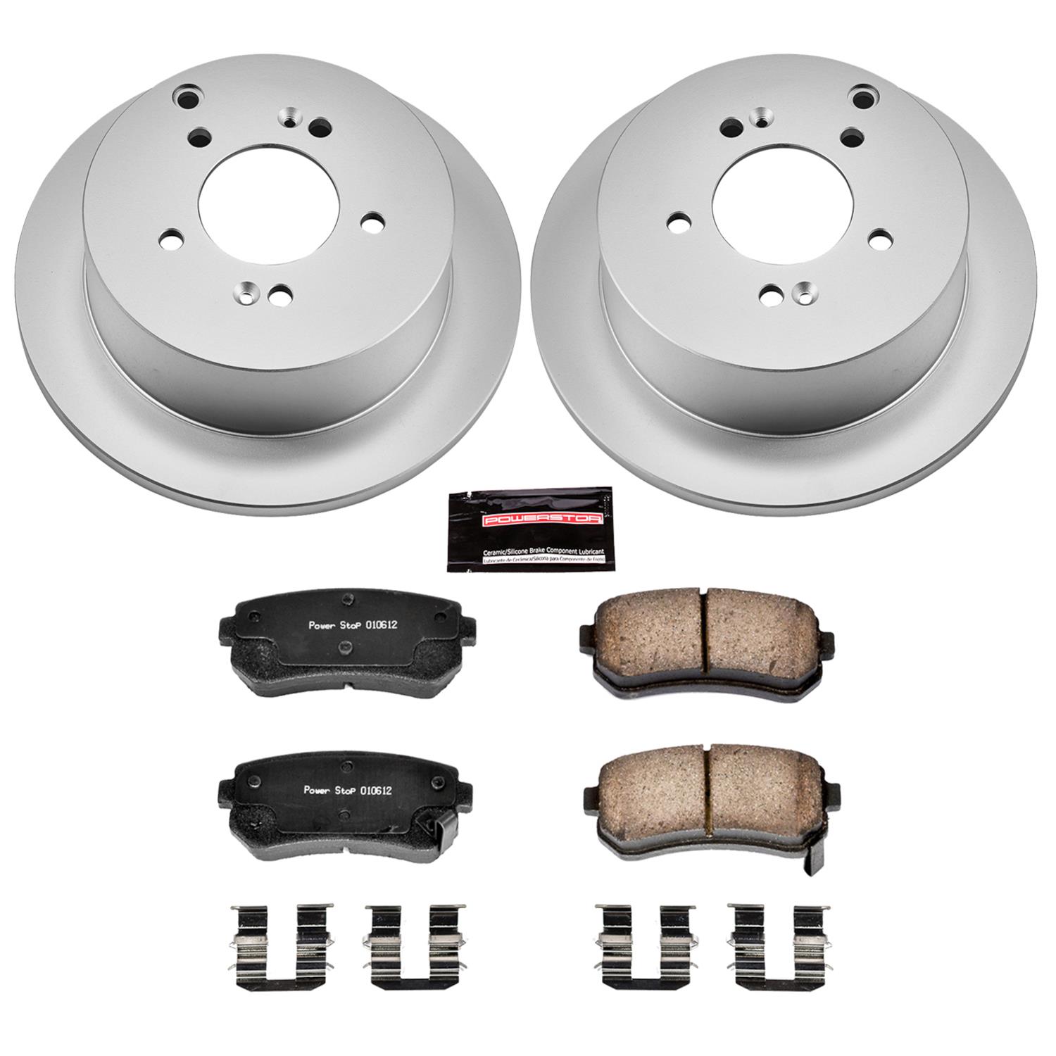 Power Stop 10-15 Hyundai Tucson Front & Rear Z17 Evolution Geomet Coated Brake Kit (1x psbCRK5394, 1x psbCRK6087) thumbnail 7