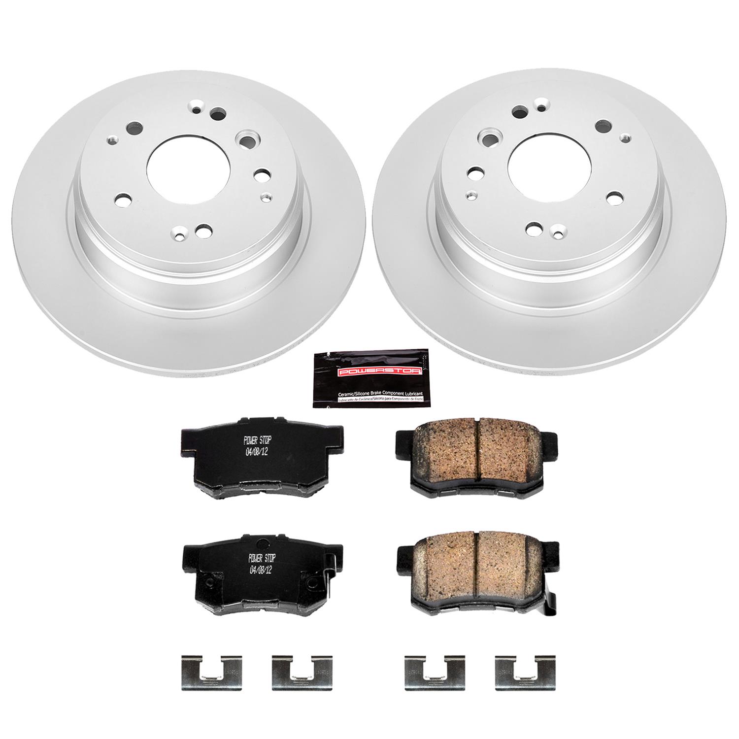 Power Stop 04-08 Acura TL Front & Rear Z17 Evolution Geomet Coated Brake Kit (1x psbCRK3029, 1x psbCRK5399) thumbnail 8