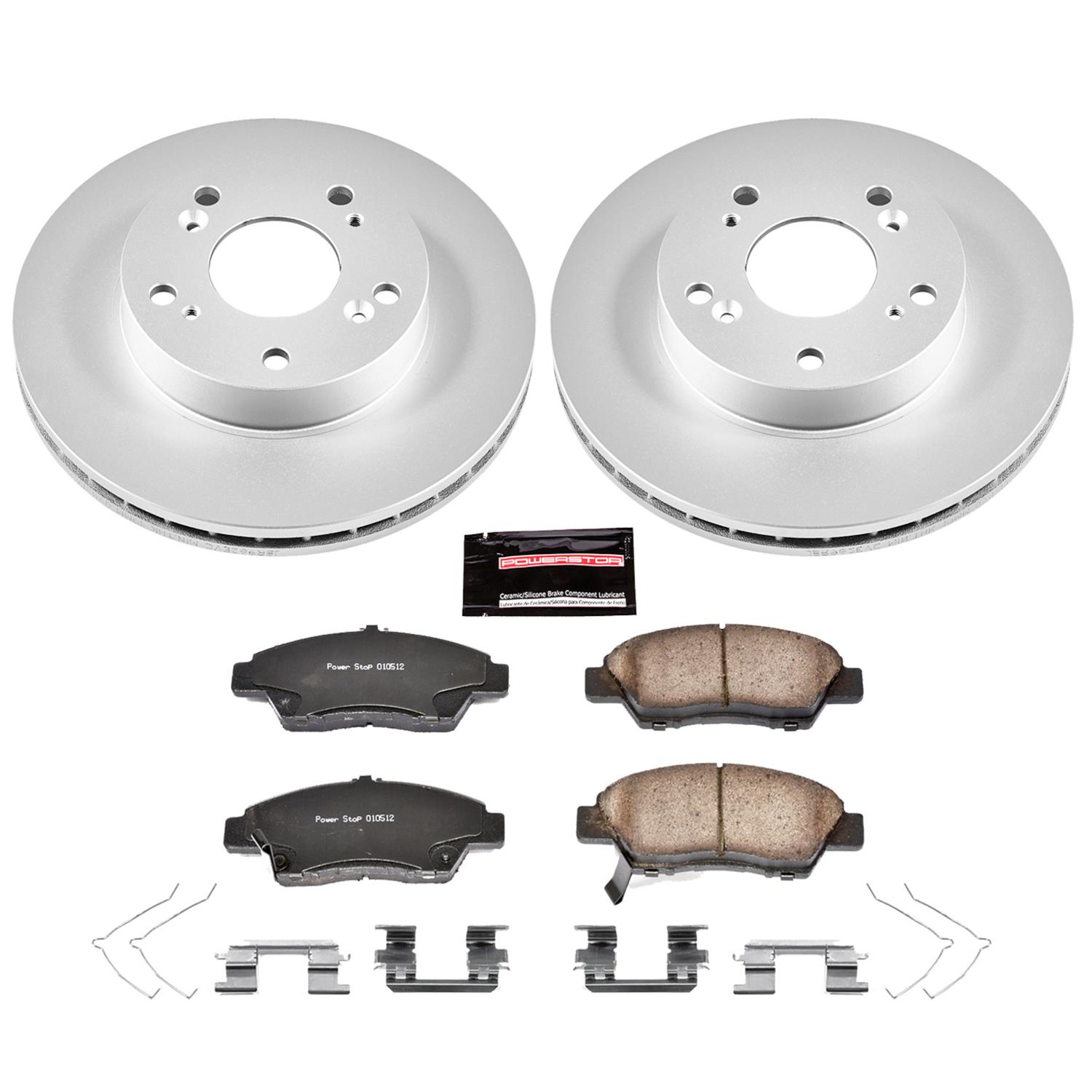 Power Stop 11-15 Honda CR-Z Front & Rear Z17 Evolution Geomet Coated Brake Kit (1x psbCRK5860, 1x psbCRK5400) thumbnail 7
