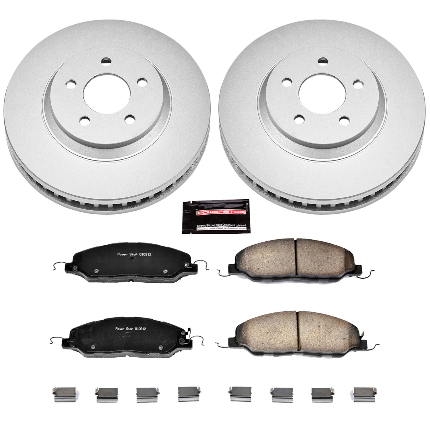 Power Stop 11-14 Ford Mustang Front & Rear Z17 Evolution Geomet Coated Brake Kit (1x psbCRK4749, 1x psbCRK5407) thumbnail 2