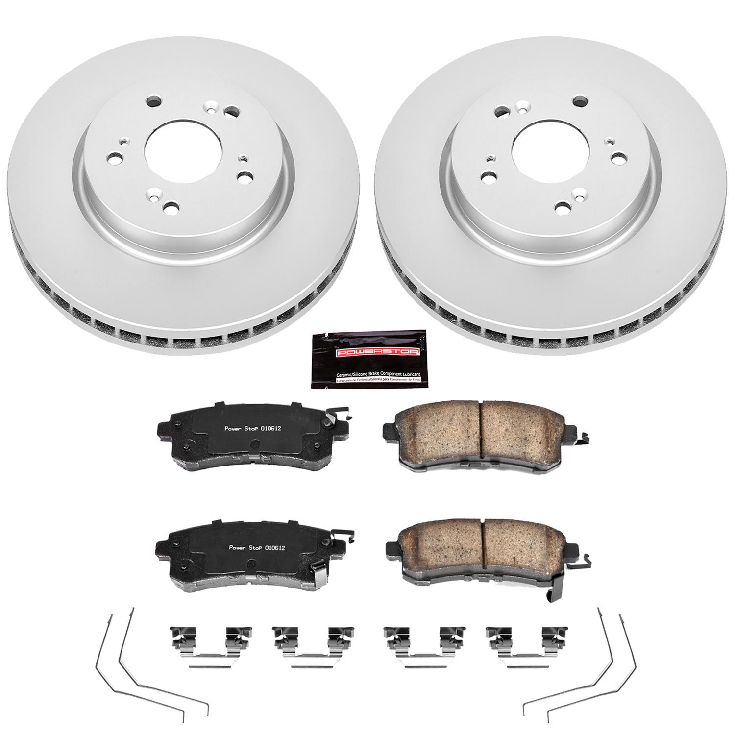Power Stop 12-16 Honda CR-V Front & Rear Z17 Evolution Geomet Coated Brake Kit (1x psbCRK206, 1x psbCRK5432) thumbnail 6