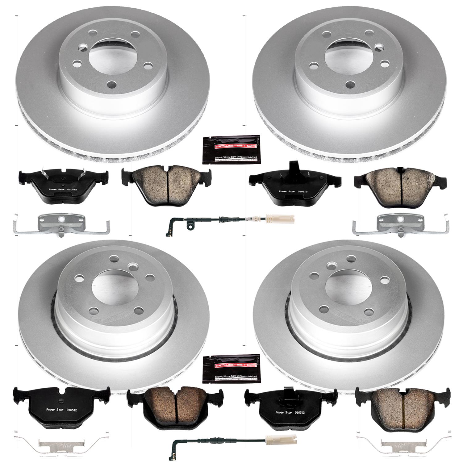Power Stop 06-07 BMW 530xi Front & Rear Z23 Evolution Sport Coated Brake Kit (1x psbCRK5492, 1x psbCRK2110) thumbnail 4
