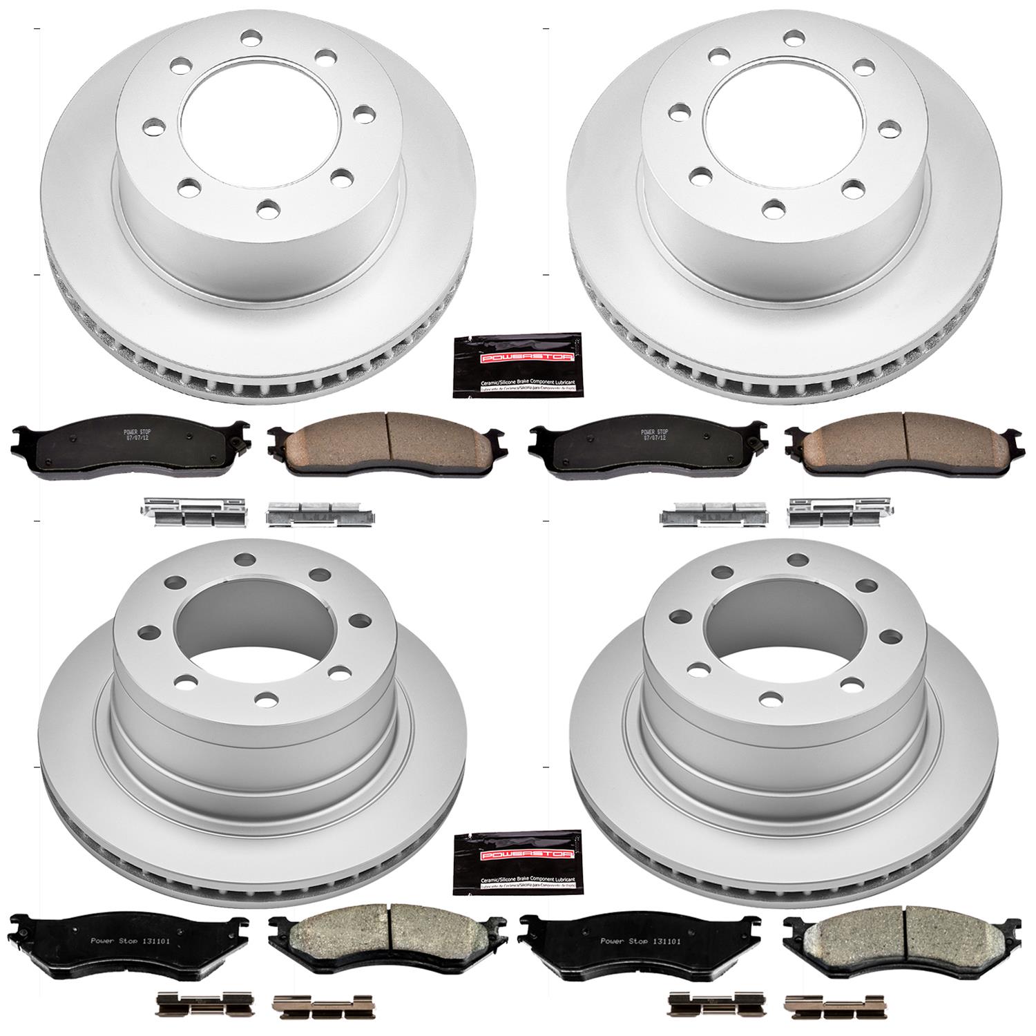 Power Stop 06-08 Dodge Ram 1500 Front & Rear Z17 Coated Brake Kit (2x psbAR8771EVC, 1x psbCRK5489, 1x psb17-965) thumbnail 8