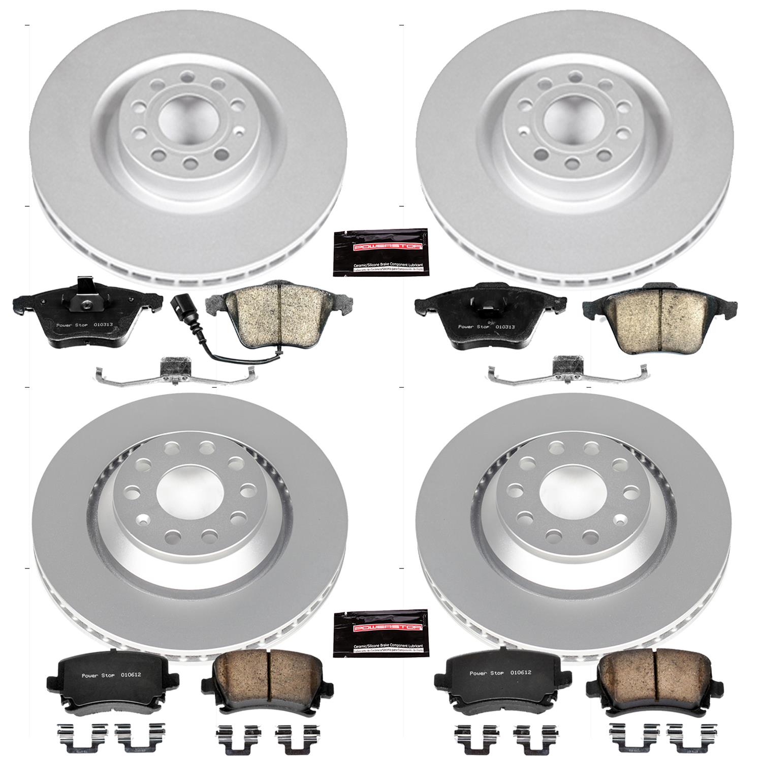 Power Stop 09-11 Volkswagen CC Front & Rear Z23 Evolution Sport Coated Brake Kit (1x psbCRK5425, 1x psbCRK4628) thumbnail 4