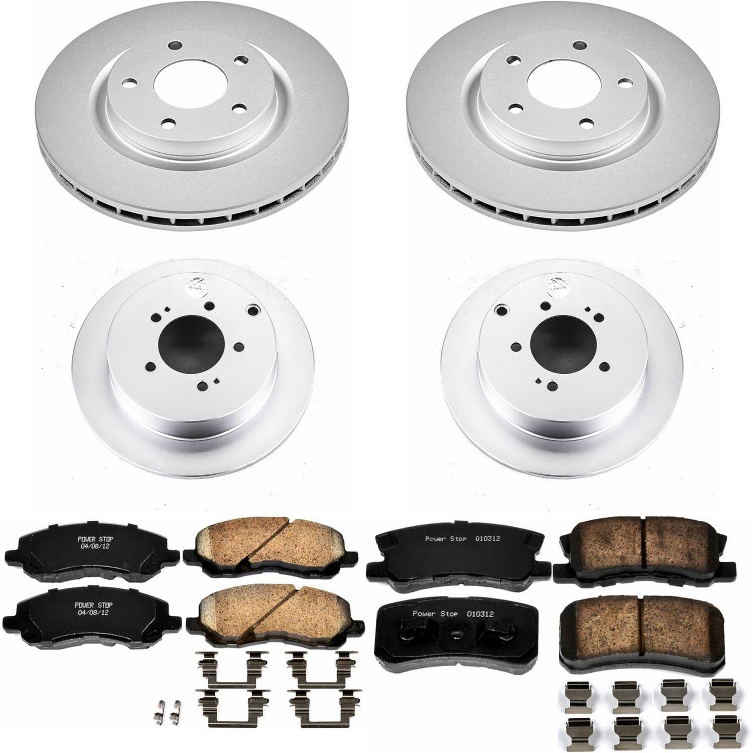 Power Stop 07-15 Mitsubishi Outlander Front & Rear Z17 Evolution Geomet Coated Brake Kit (1x psbCRK3032, 1x psbCRK5499) thumbnail 4