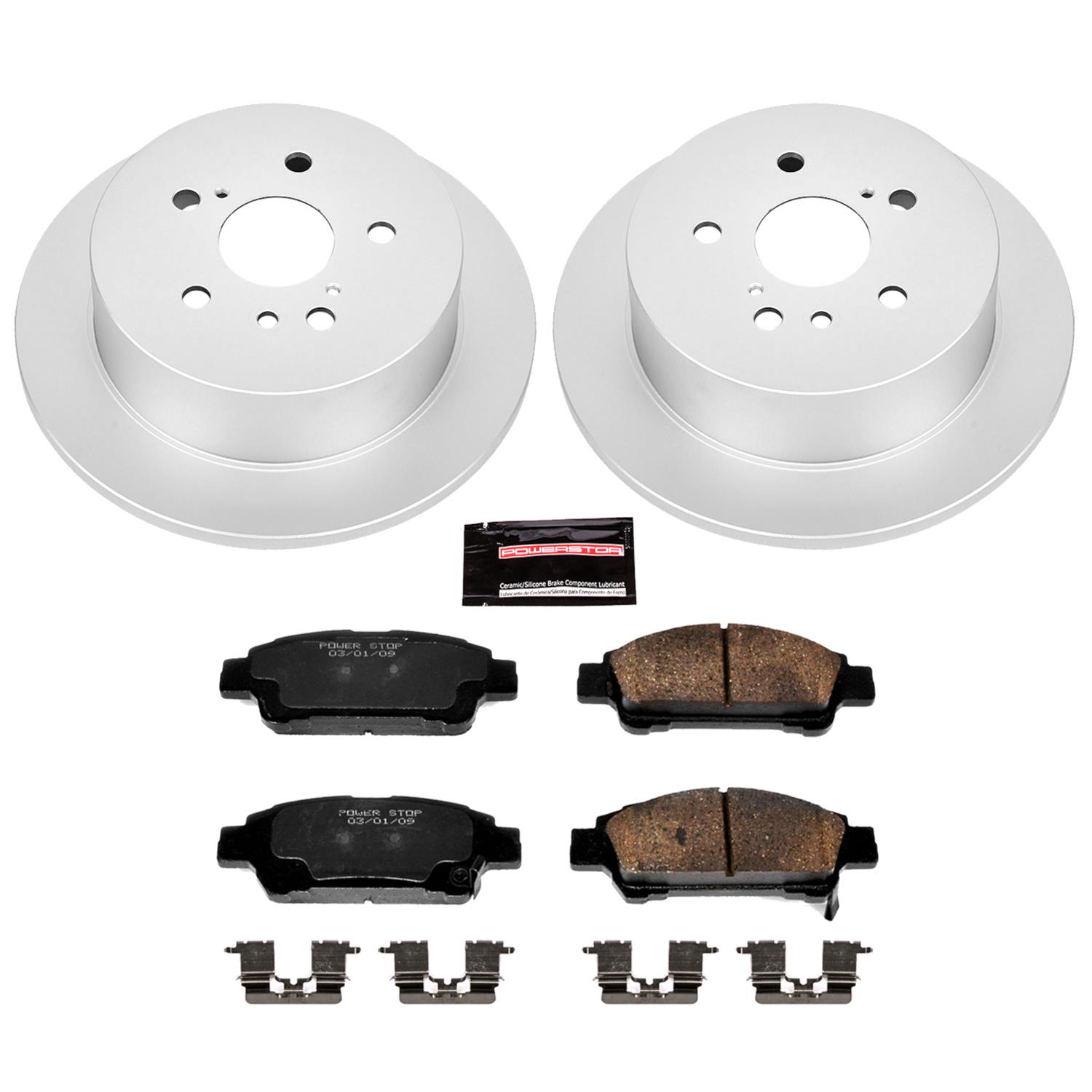 Power Stop 04-10 Toyota Sienna Front & Rear Z17 Evolution Geomet Coated Brake Kit (1x psbCRK5498, 1x psbCRK5438) thumbnail 8