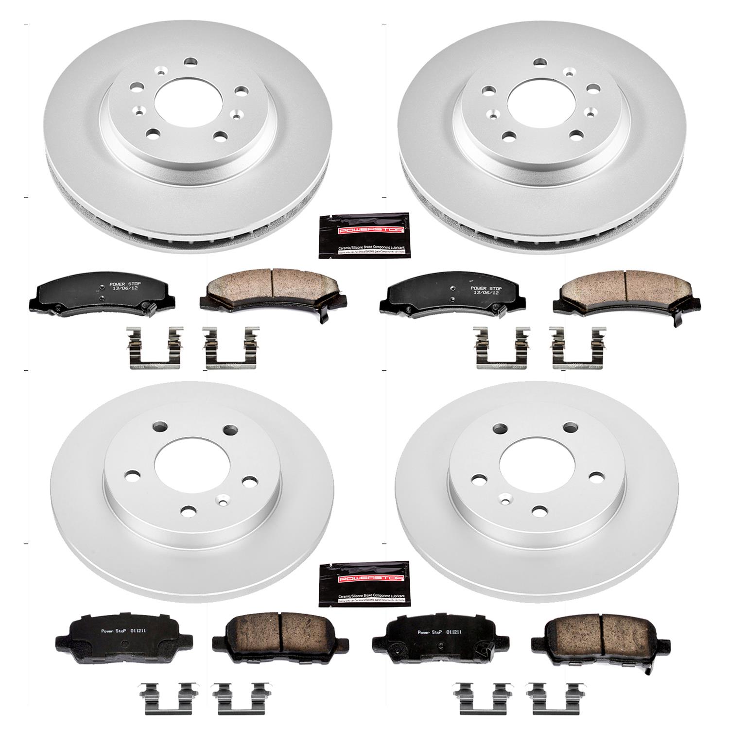 Power Stop 11-13 Chevrolet Impala Front & Rear Z17 Evolution Geomet Coated Brake Kit (1x psbCRK1437, 1x psbCRK1602) thumbnail 4