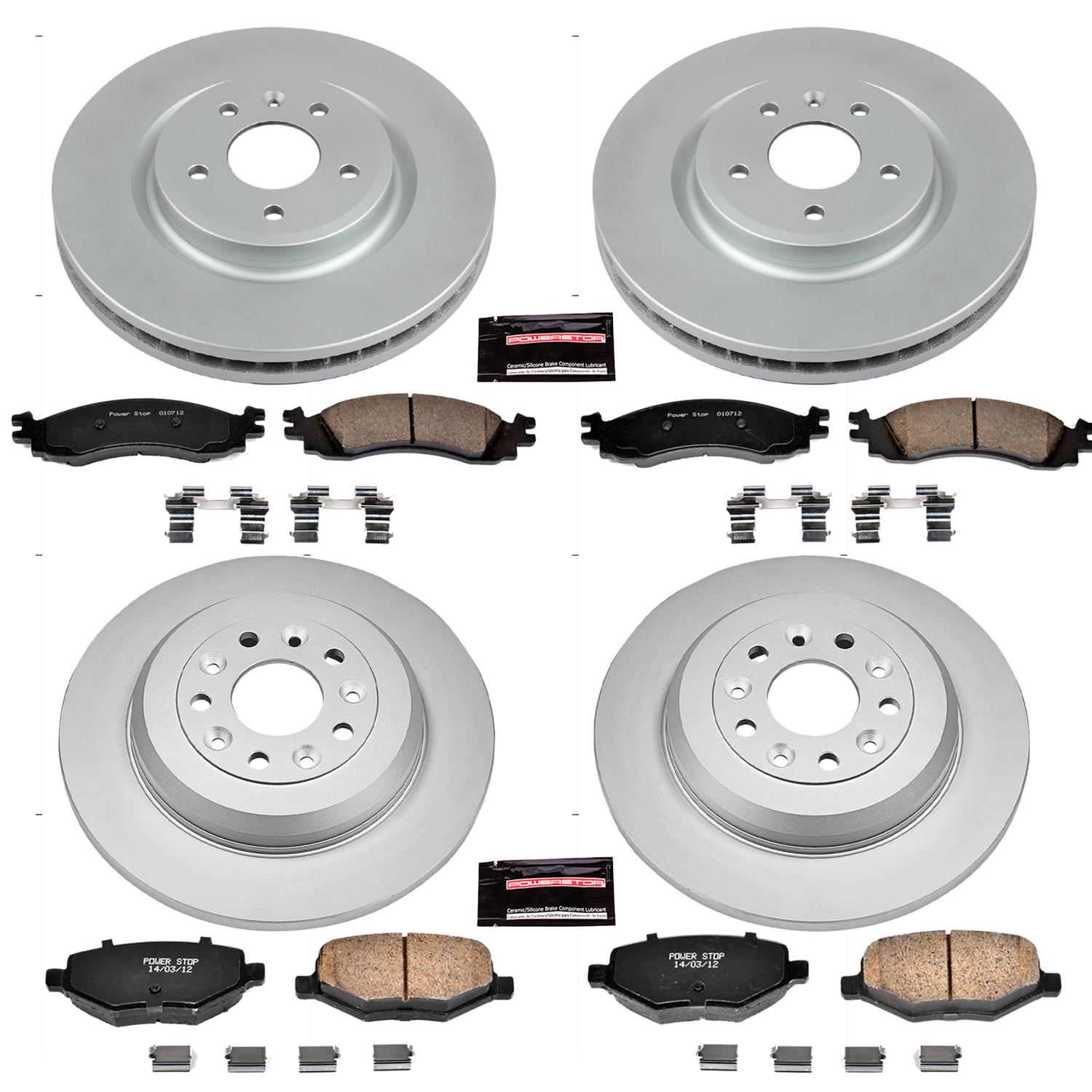 Power Stop 2010 Ford Taurus Front & Rear Z17 Evolution Geomet Coated Brake Kit (1x psbCRK4744, 1x psbCRK5507) thumbnail 4