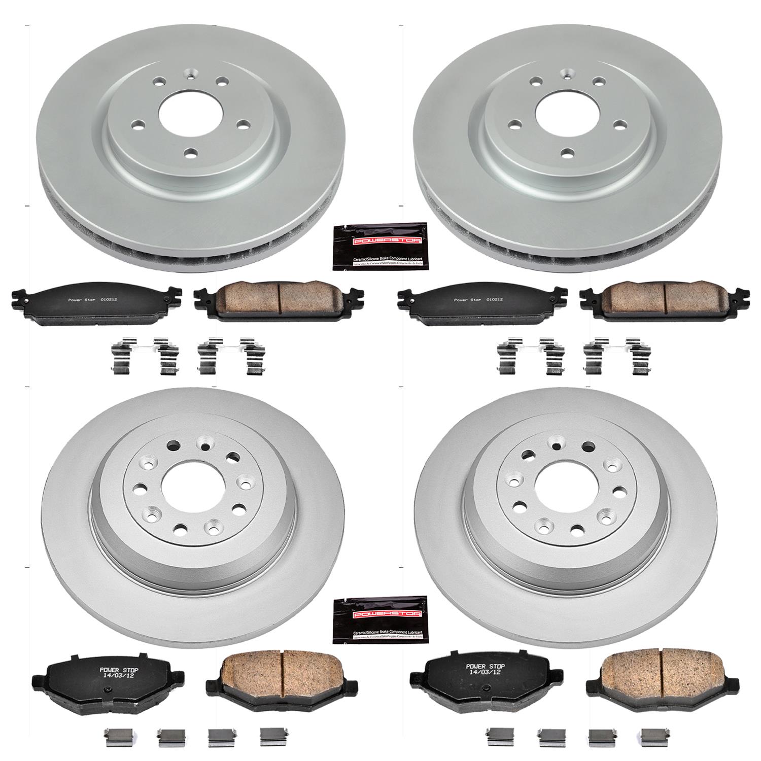 Power Stop 09-11 Ford Flex Front & Rear Z17 Evolution Geomet Coated Brake Kit (1x psbCRK4744, 1x psbCRK5509) thumbnail 4