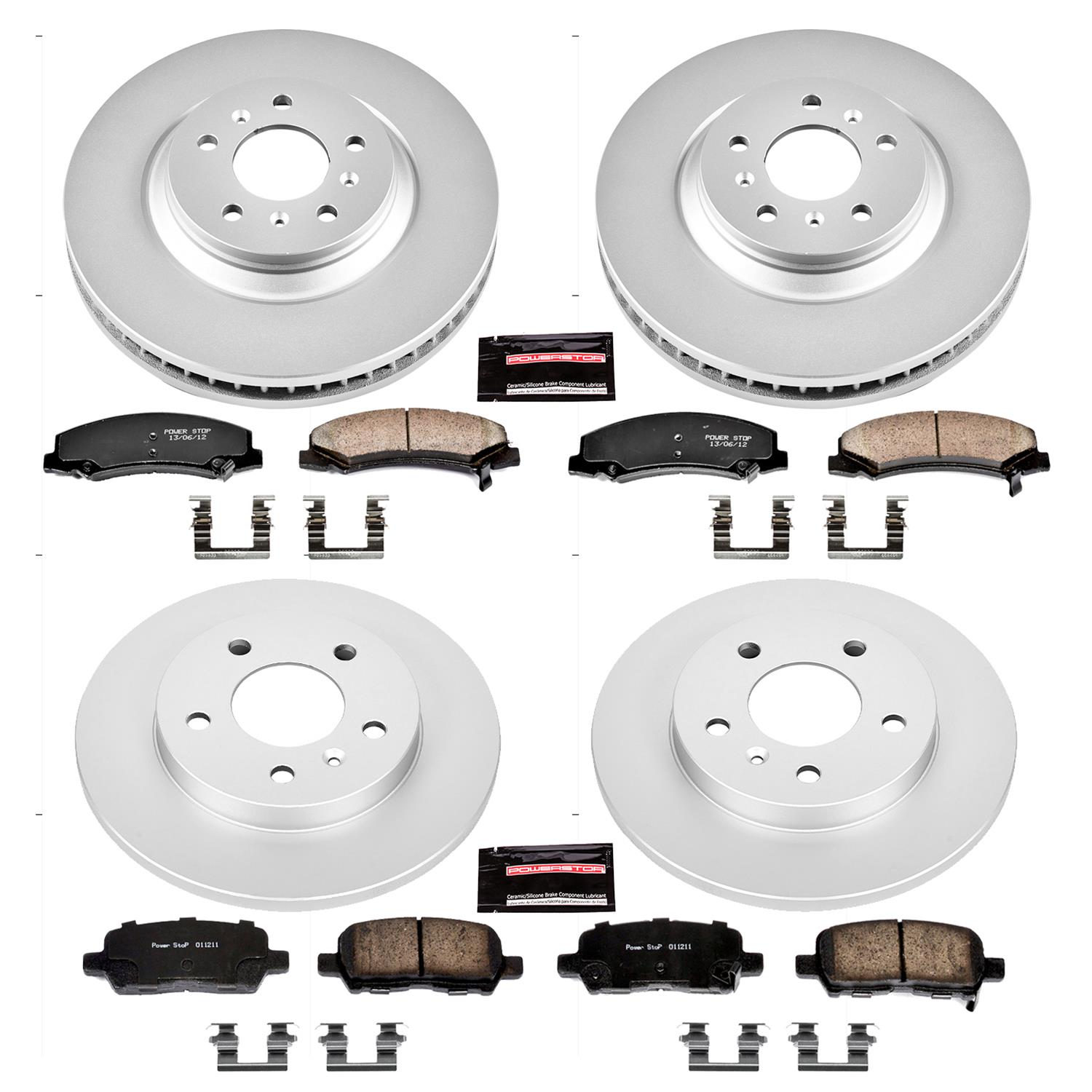 Power Stop 12-13 Chevrolet Impala Front & Rear Z17 Evolution Geomet Coated Brake Kit (1x psbCRK4654, 1x psbCRK1602) thumbnail 4