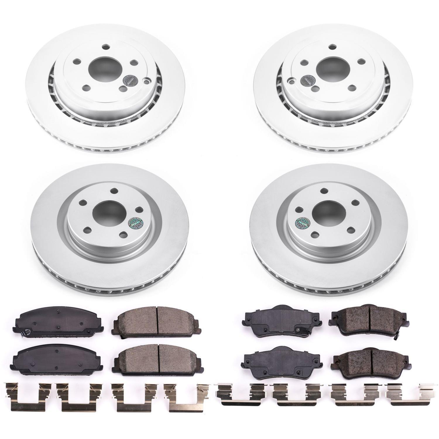 Power Stop 08-09 Pontiac G8 Front & Rear Z17 Evolution Geomet Coated Brake Kit (1x psbCRK5528, 1x psbCRK5529) thumbnail 4