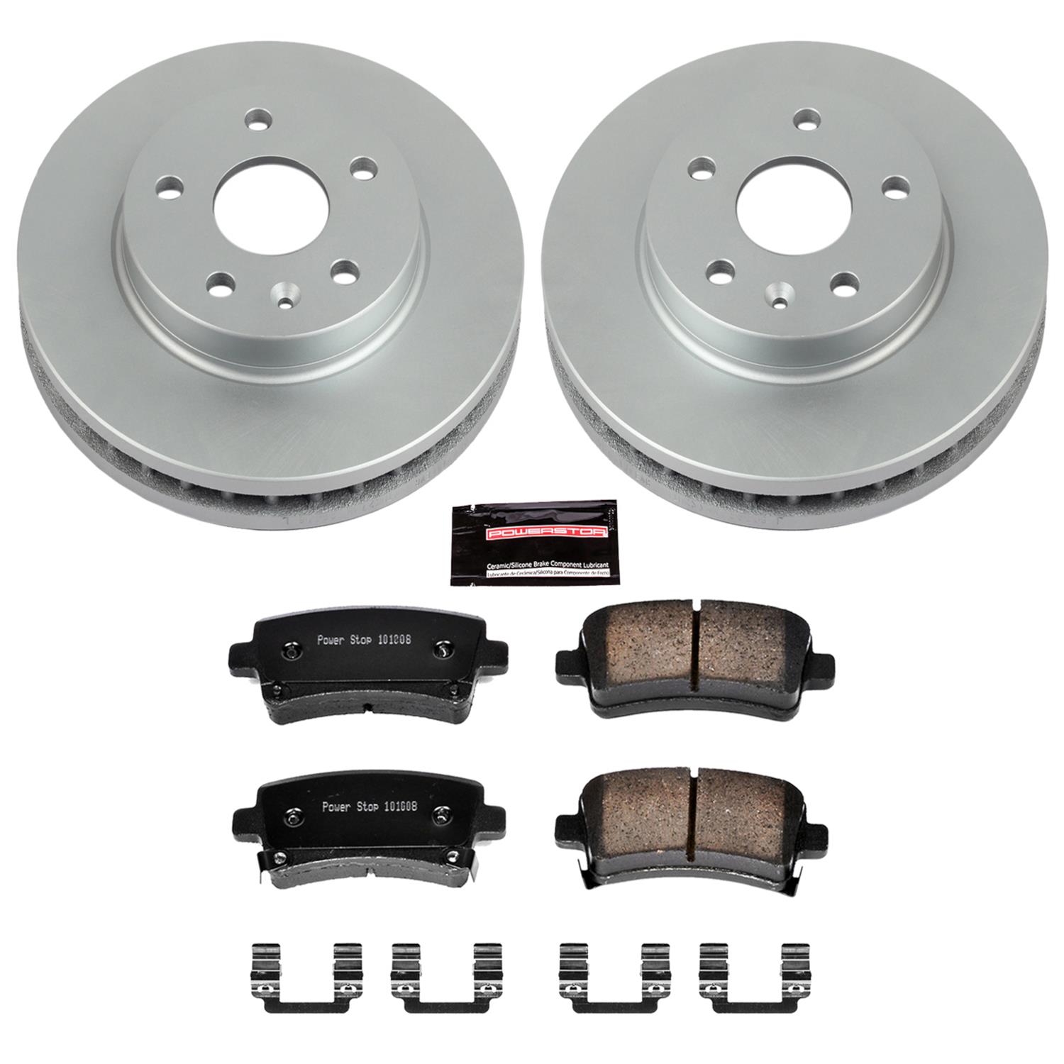 Power Stop 12-16 Buick LaCrosse Front & Rear Z17 Evolution Geomet Coated Brake Kit (1x psbCRK5522, 1x psbCRK5531) thumbnail 7