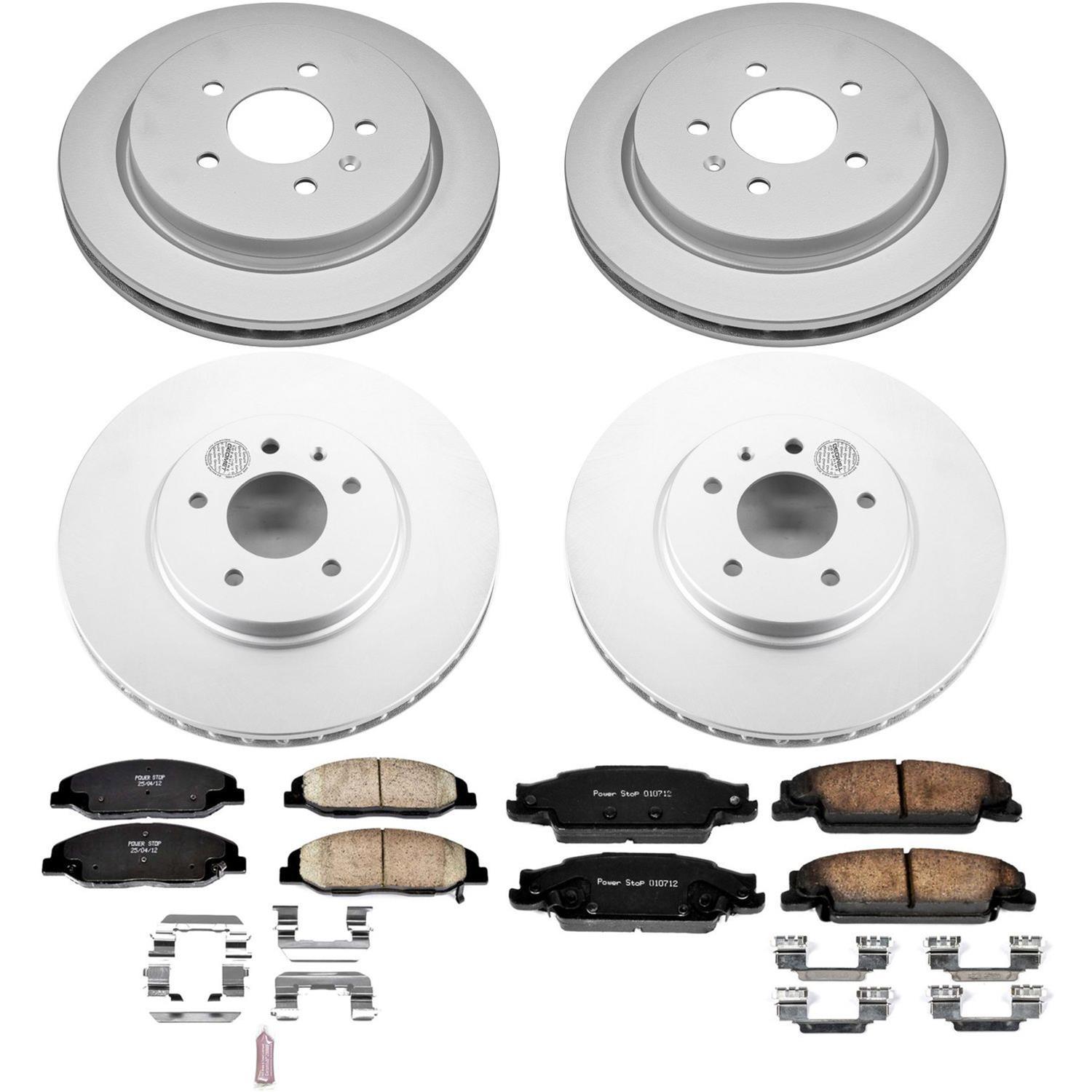 Power Stop 09-11 Cadillac STS Front & Rear Z17 Evolution Geomet Coated Brake Kit (1x psbCRK1425, 1x psbCRK5538) thumbnail 4